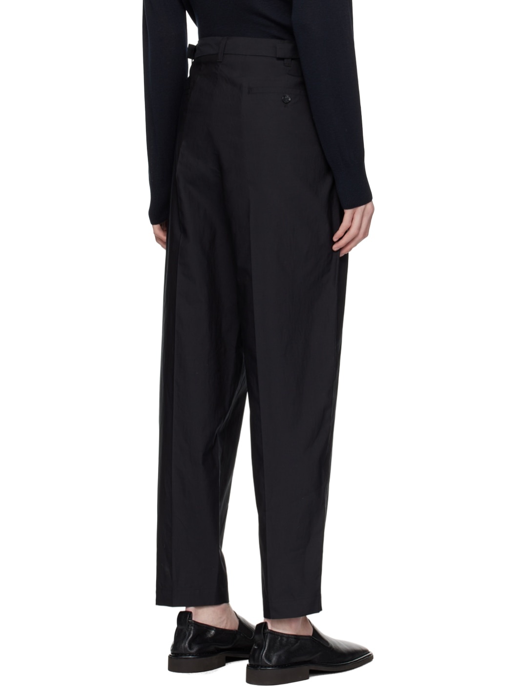Black Washed Trousers - 3