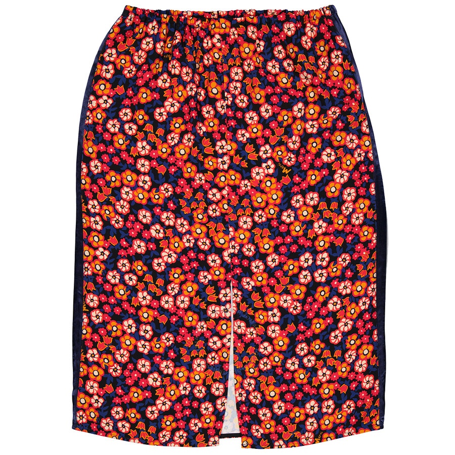 Marni Ladies Floral-print Straight Skirt - 2