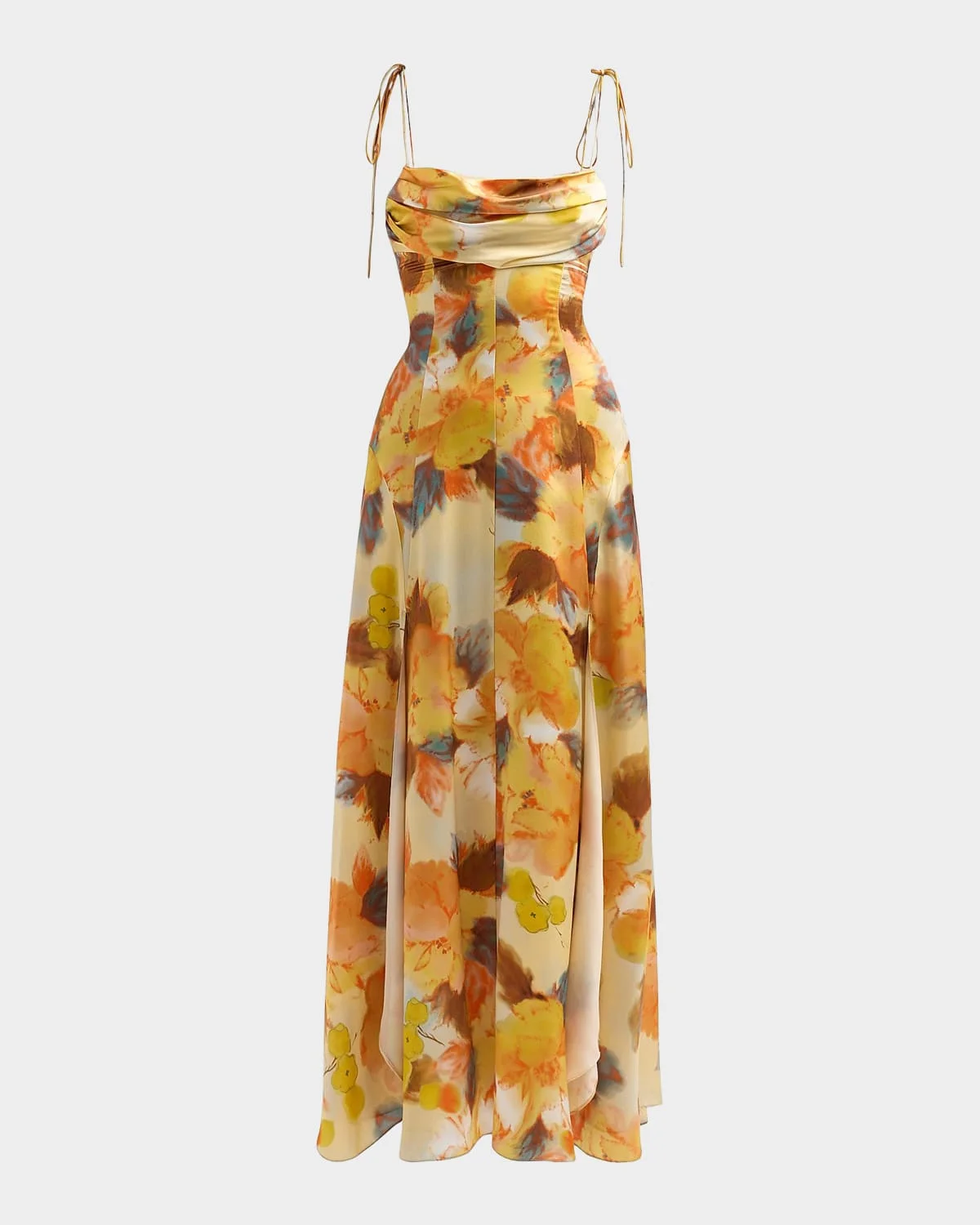 Betty Watercolor Floral Maxi Dress - 1