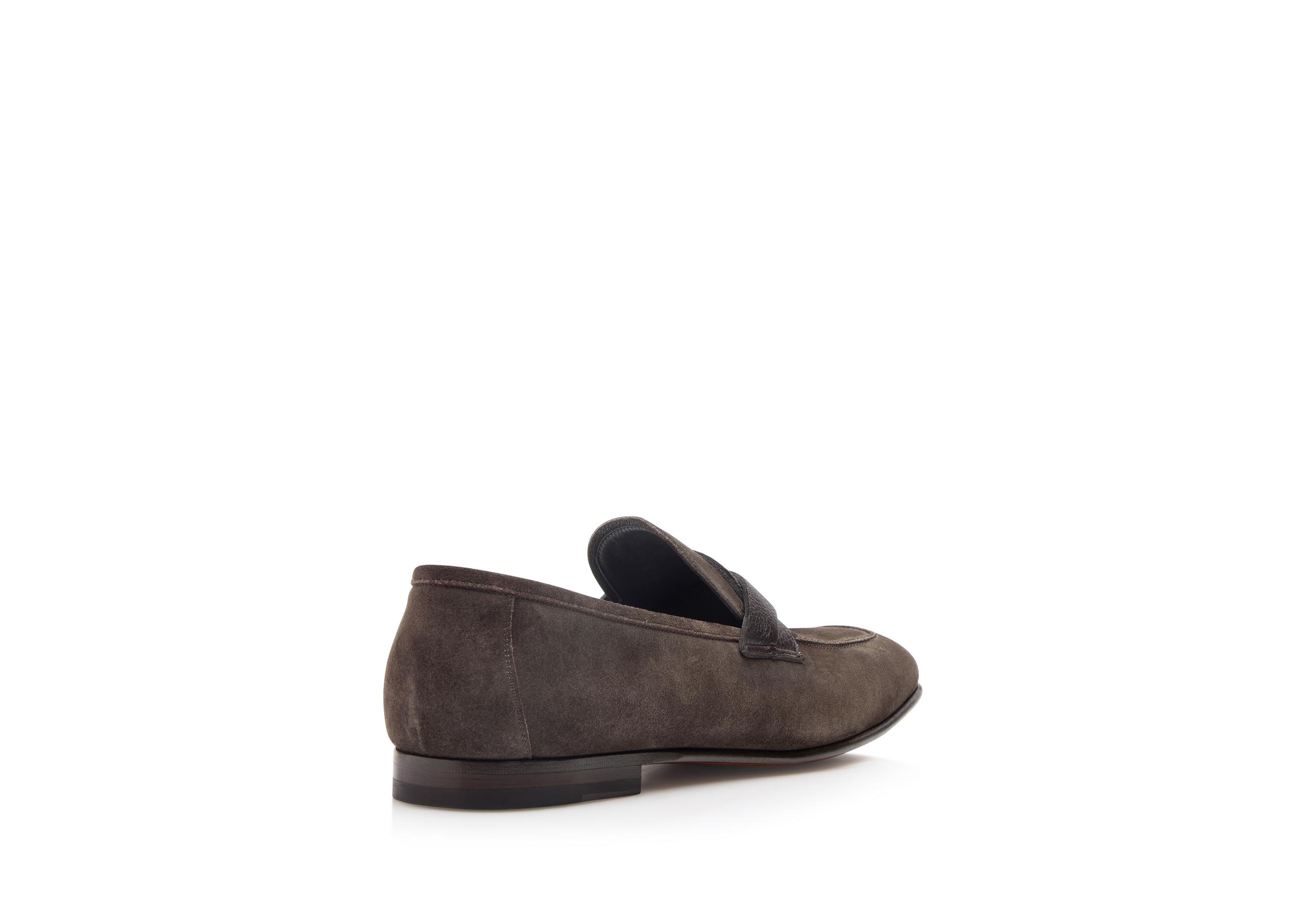 SUEDE SEAN TWISTED BAND LOAFER - 3