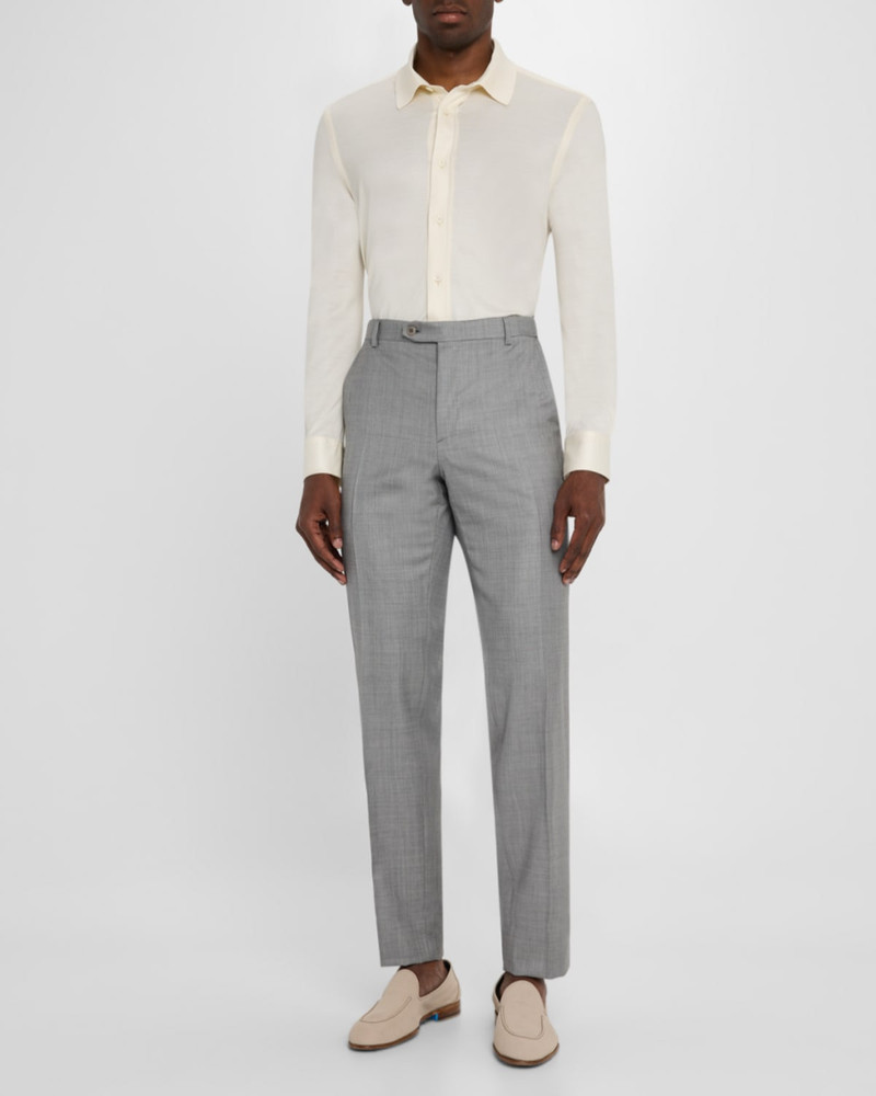Brioni Men's Wool Sharkskin Pants outlook