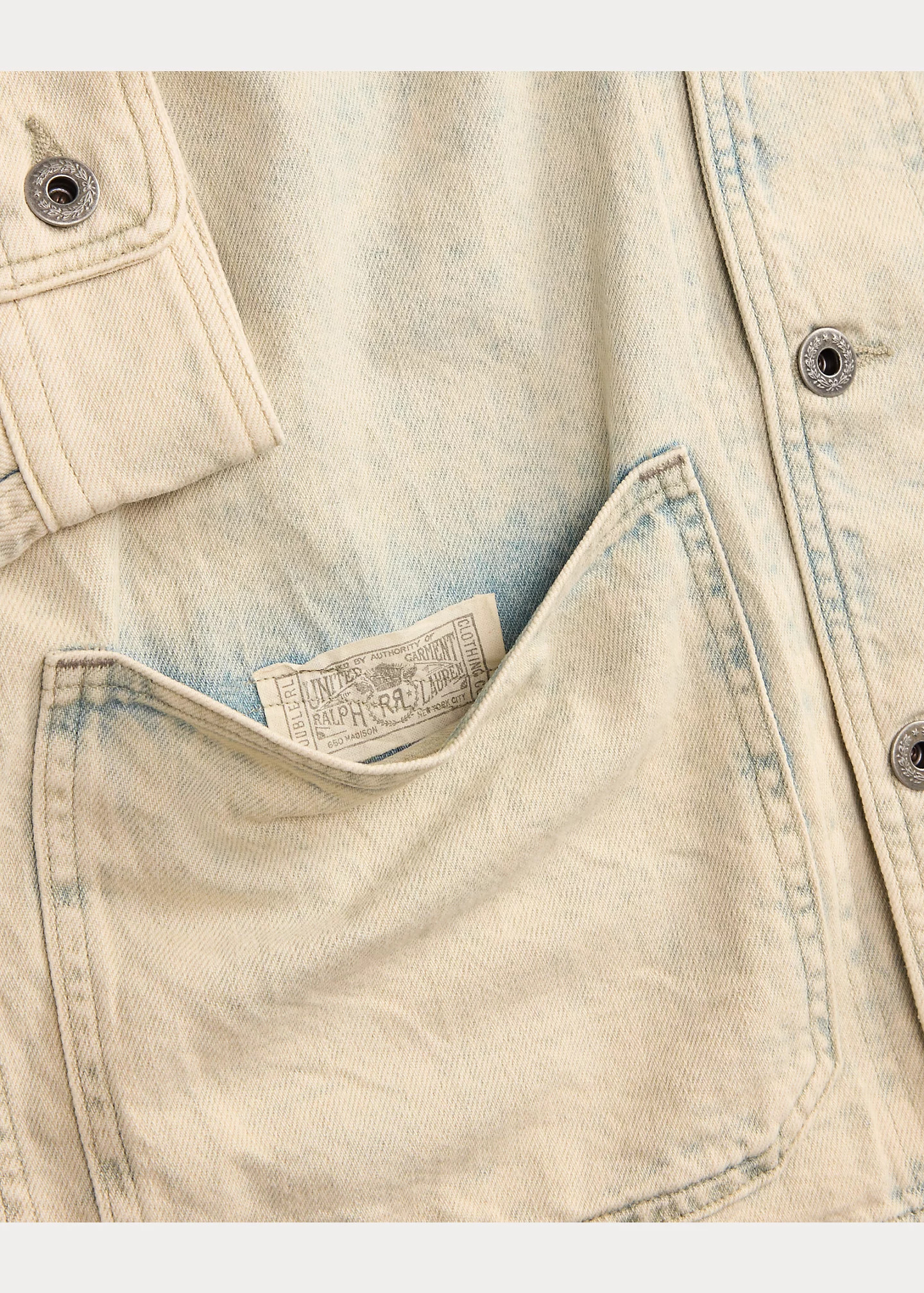 Washed Indigo Selvedge Denim Overshirt - 3
