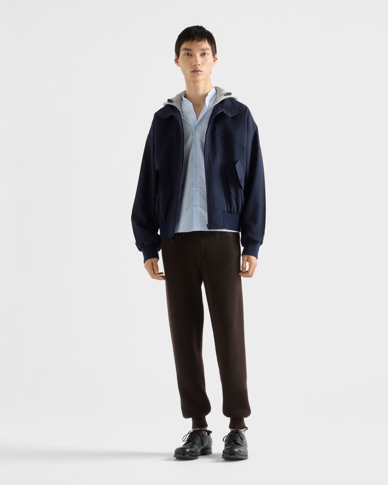 Prada Hooded wool jacket outlook