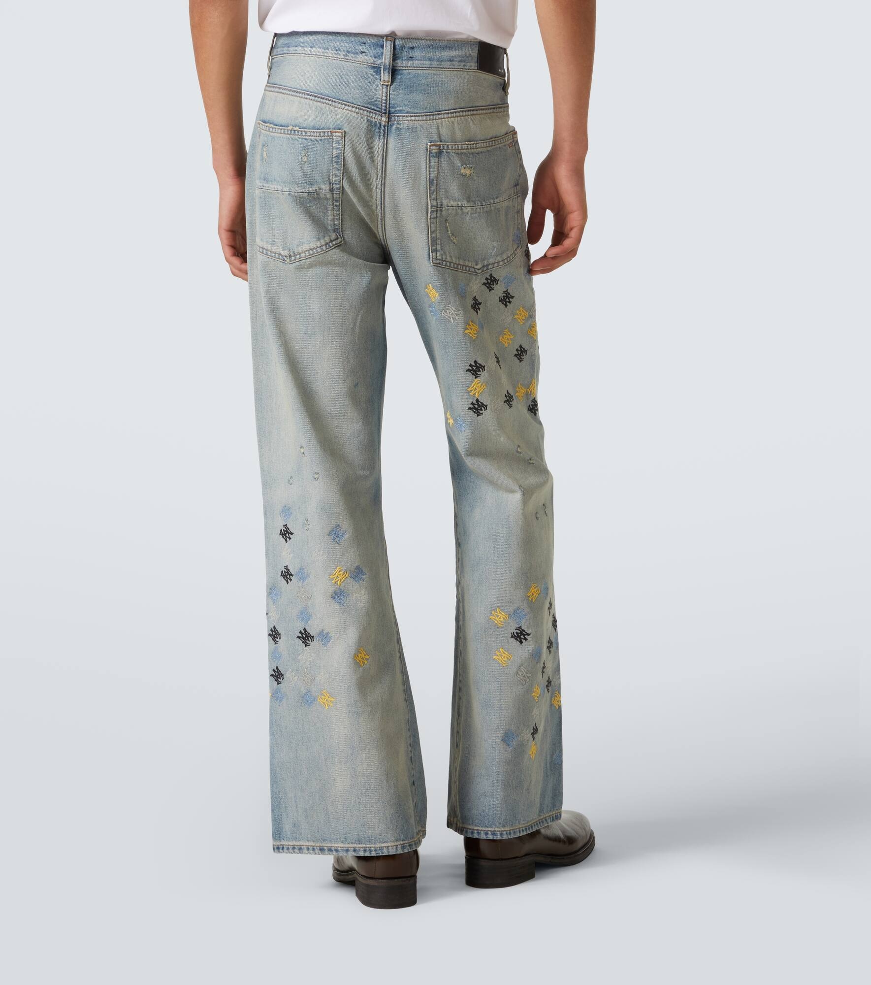 Ma Quad embroidered flared jeans - 4