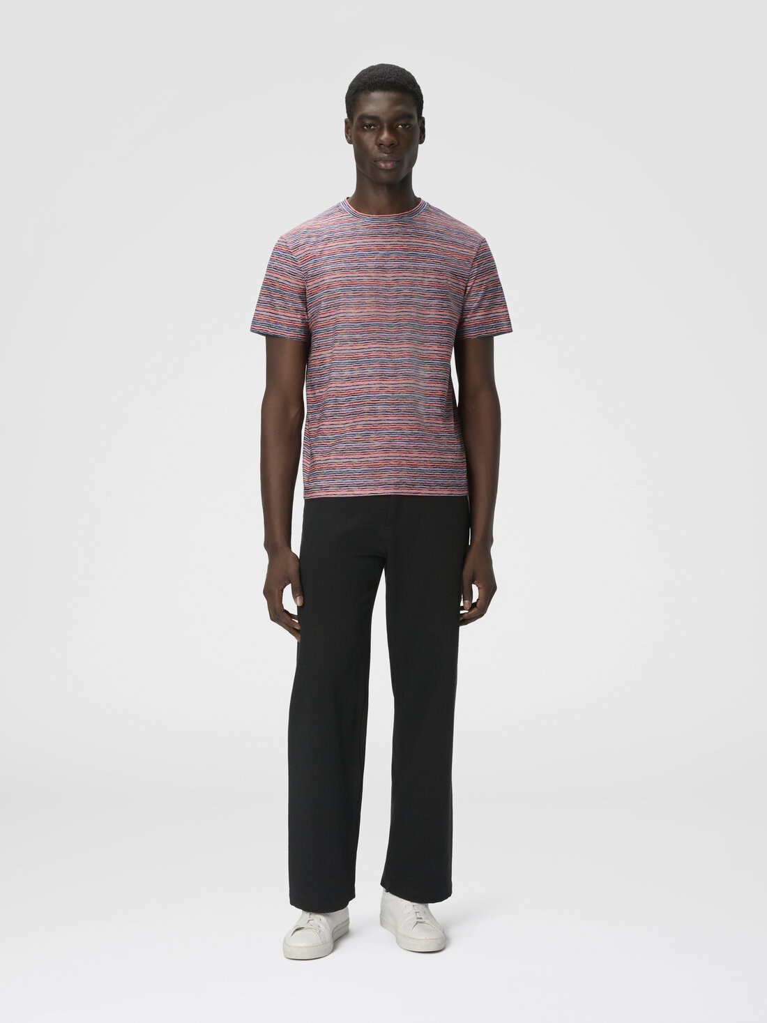 T-Shirt with Flame and Zigzag Pattern - 2
