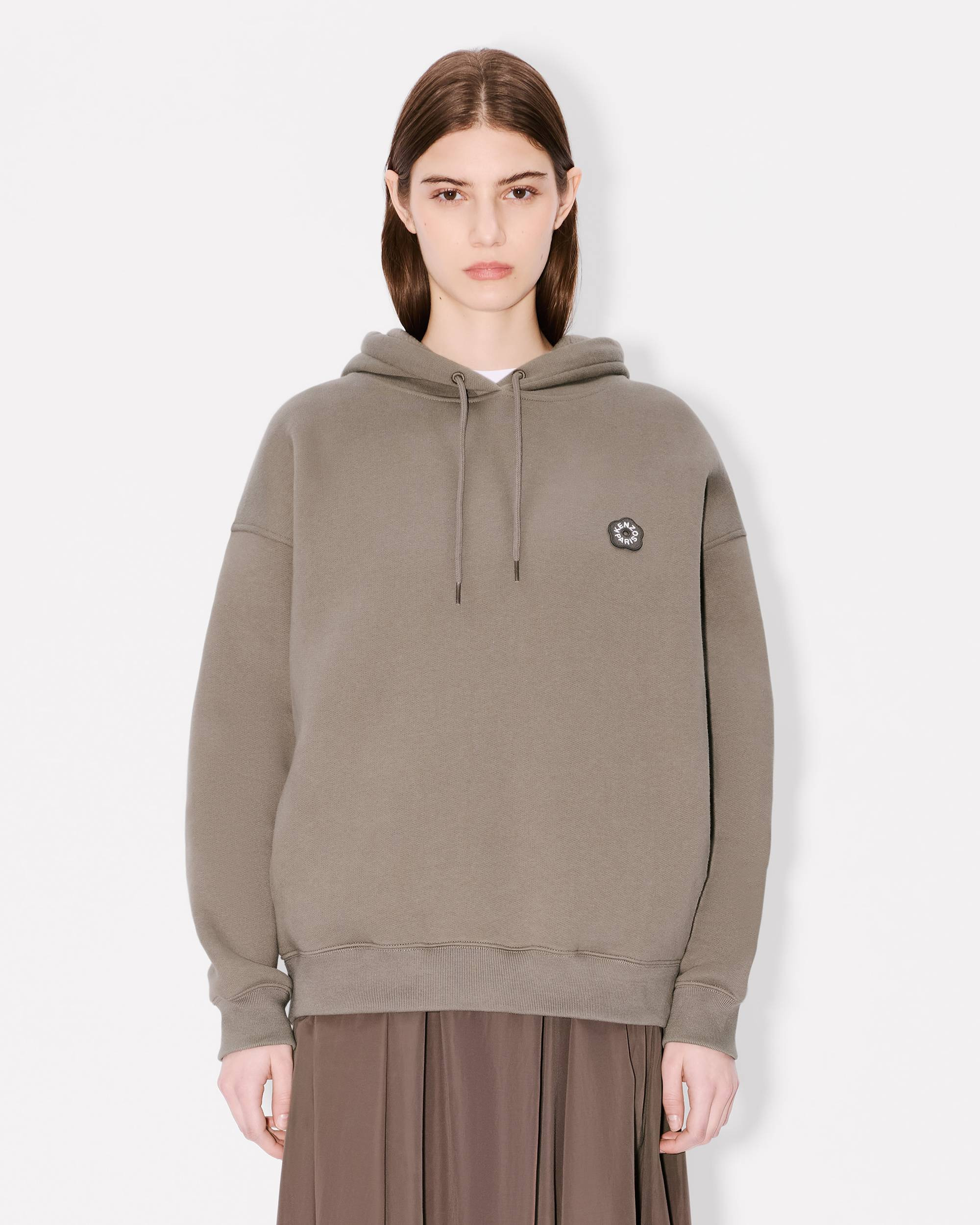 'Boke Flower 2.0' embroidered oversized hoodie in cotton - 3