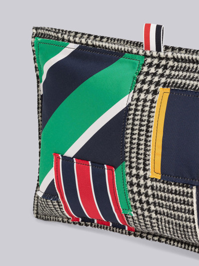 Thom Browne Prince Of Wales Patchwork Small Pillow Clutch outlook