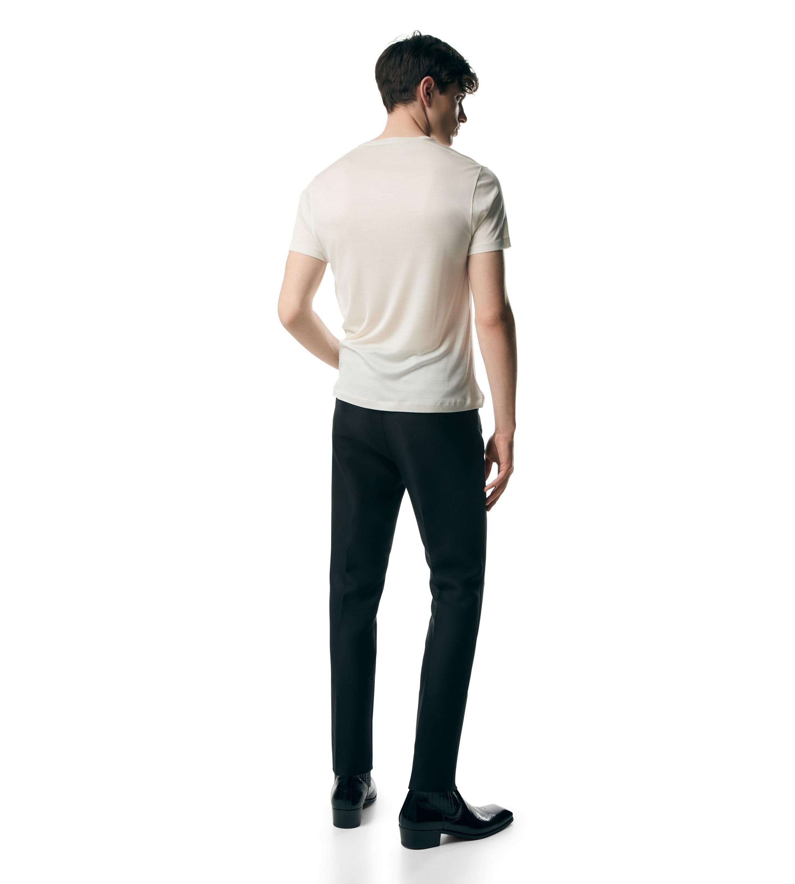 SILK SHEER V NECK - 3