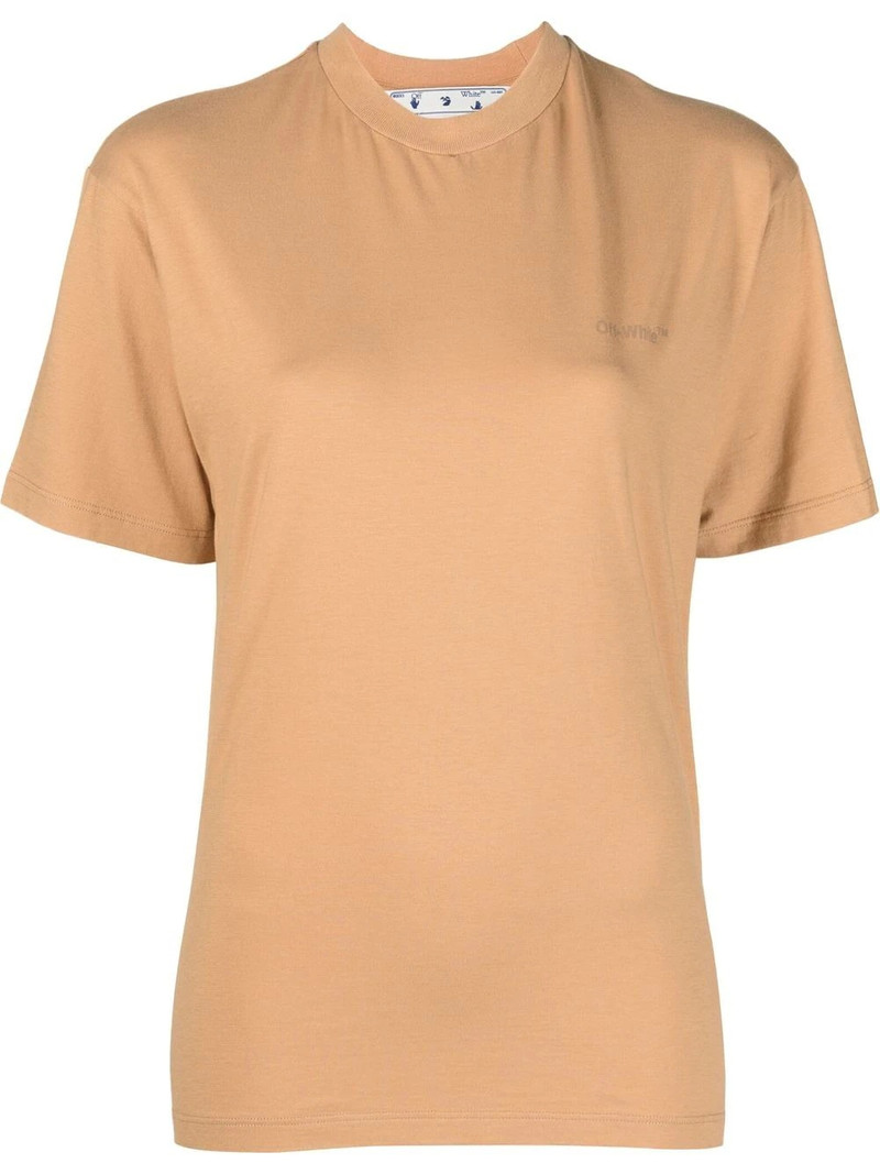 Diag-print cotton T-shirt 1