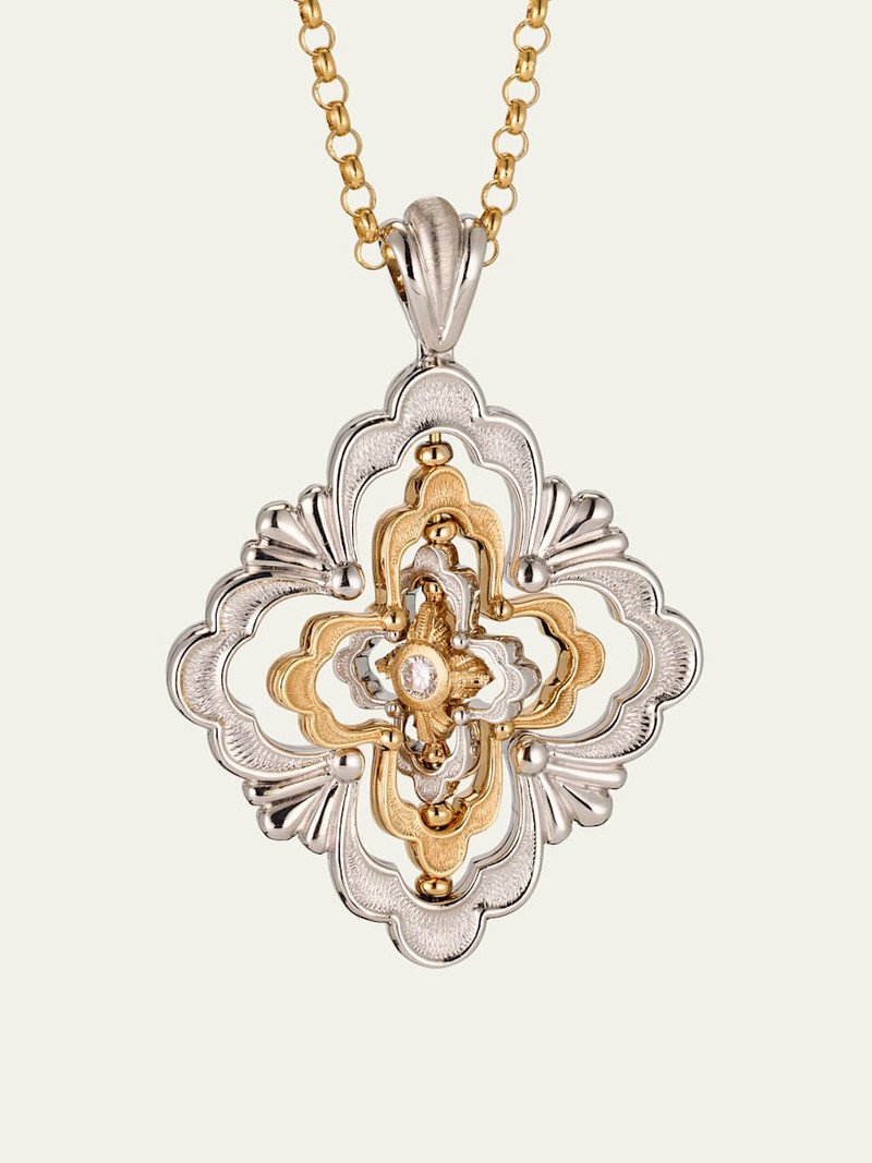 Buccellati Opera Galileo 18K Gold Diamond Pendant Necklace outlook