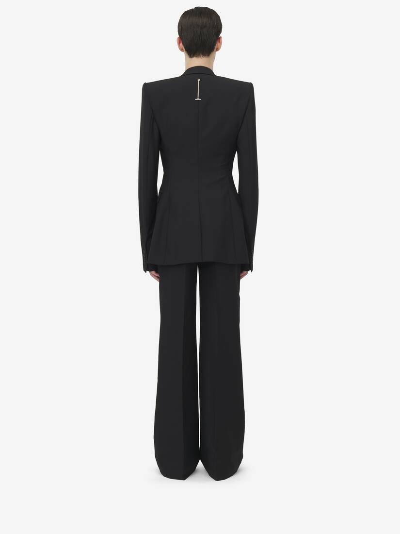 Low Rise Tailored Trousers - 3