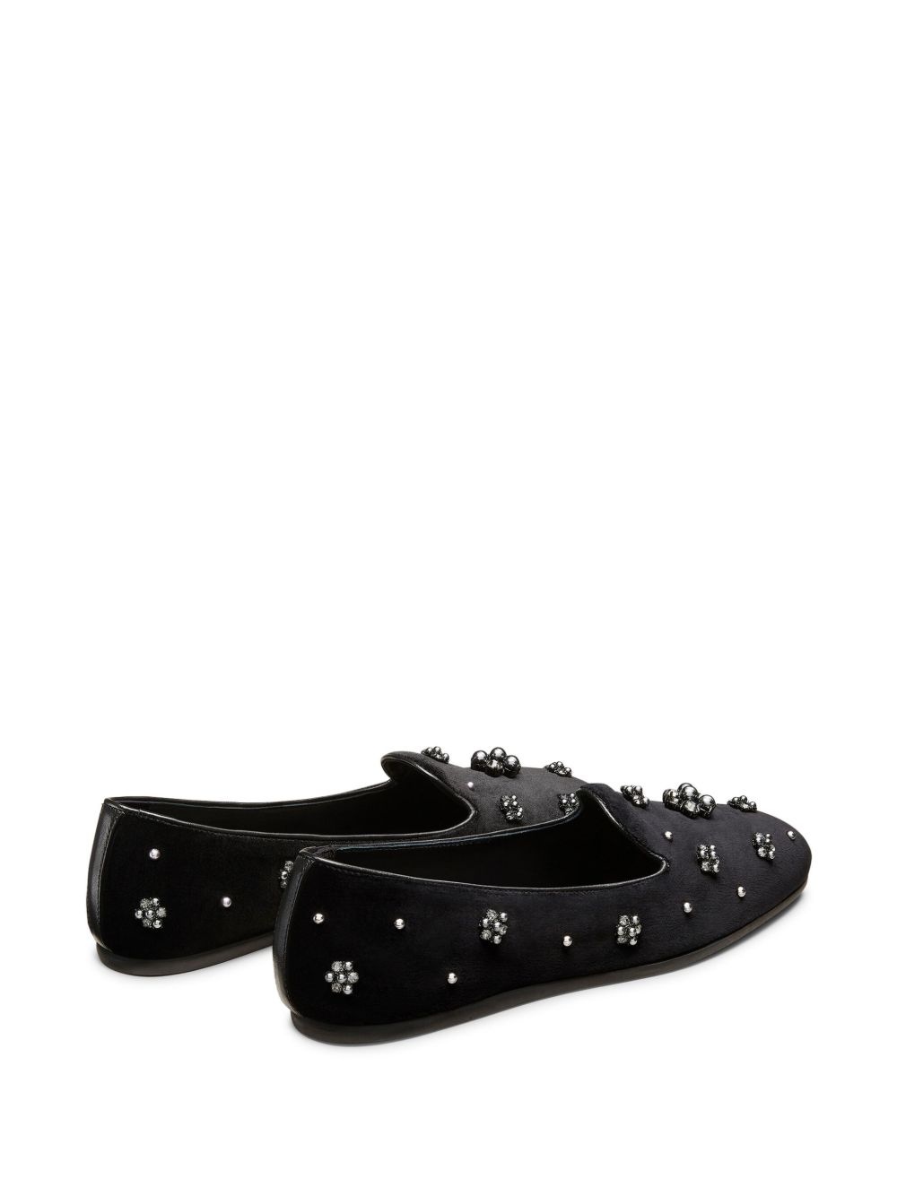 Poppy crystal-embellished loafers - 3