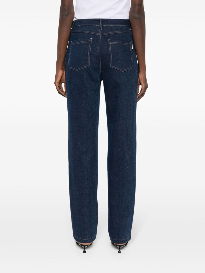 straight-leg cotton-blend jeans 4