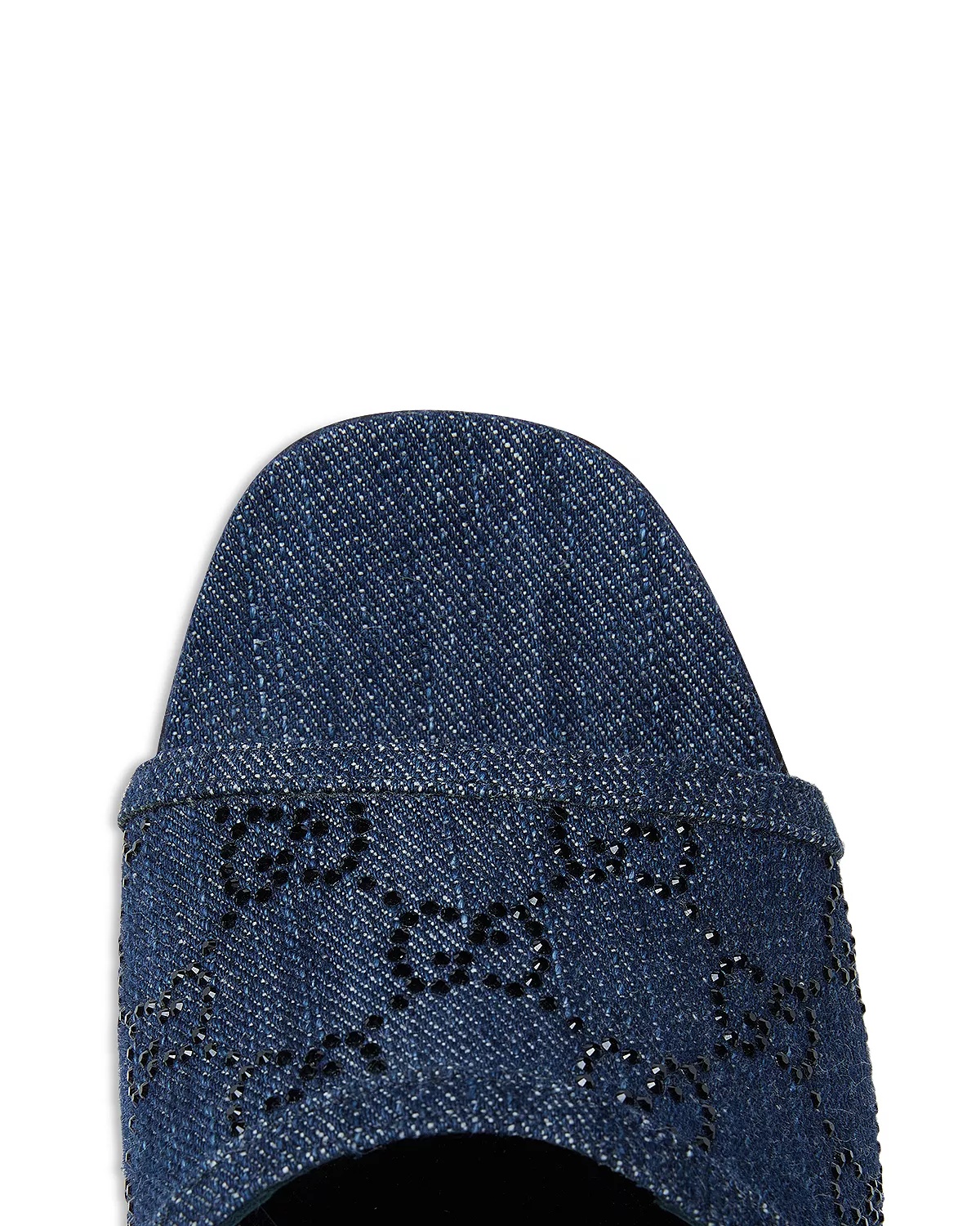 靴 Vintage Gucci Denim Heel Sandals GUCCI Women's Square Toe Denim Block Heel Sandals