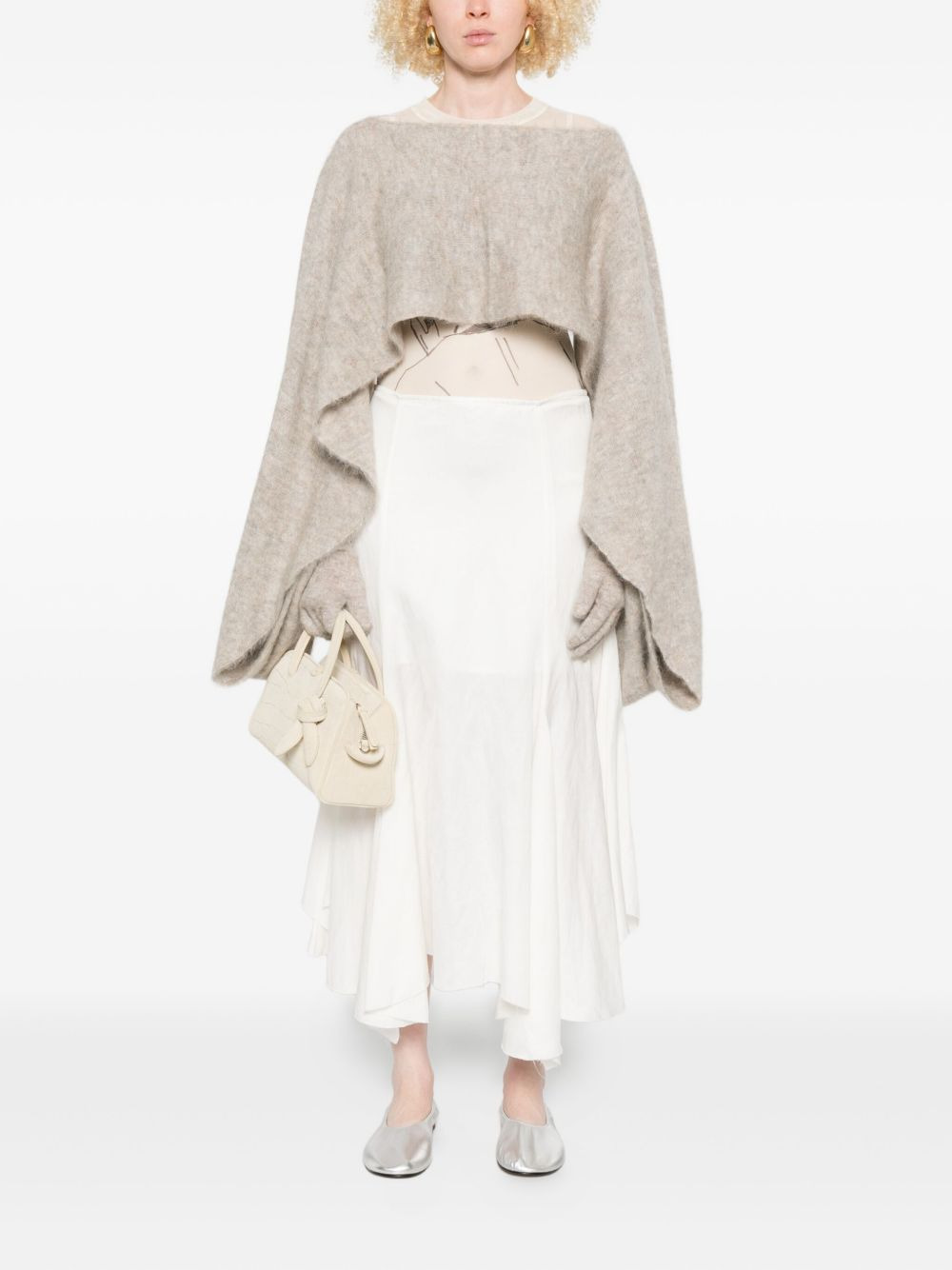 brushed-finish cape - 2