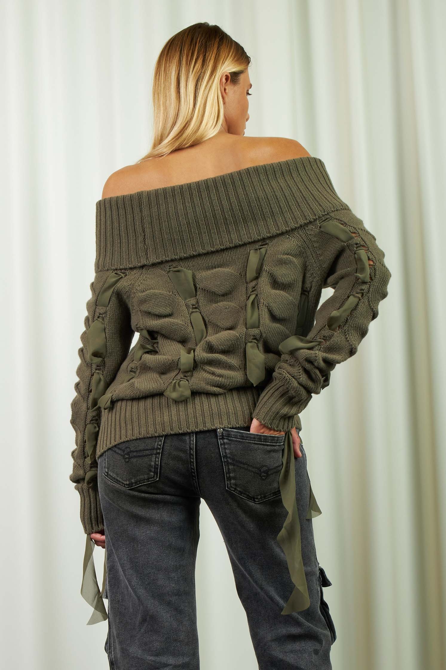 Dropped Shoulder Sweater - 3