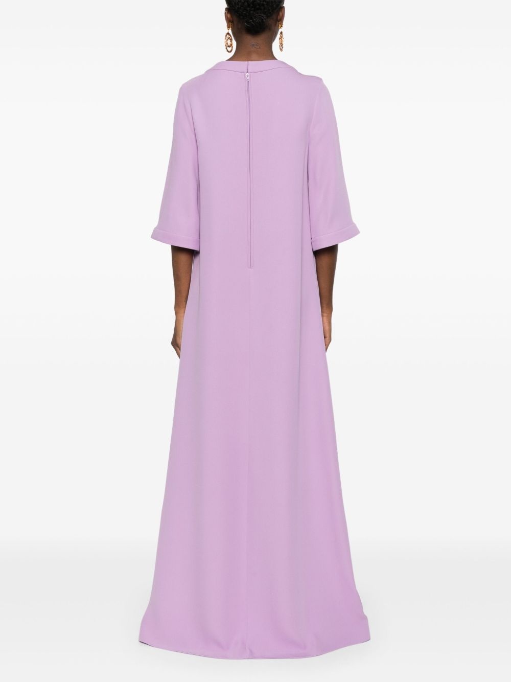 crepe maxi dress - 4