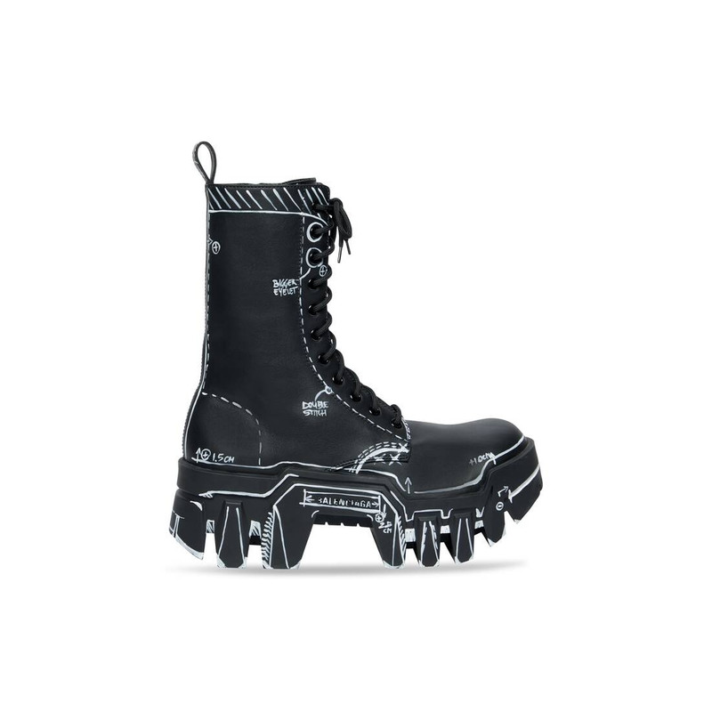 Women's Bulldozer Lace-up Boot  in Black 1