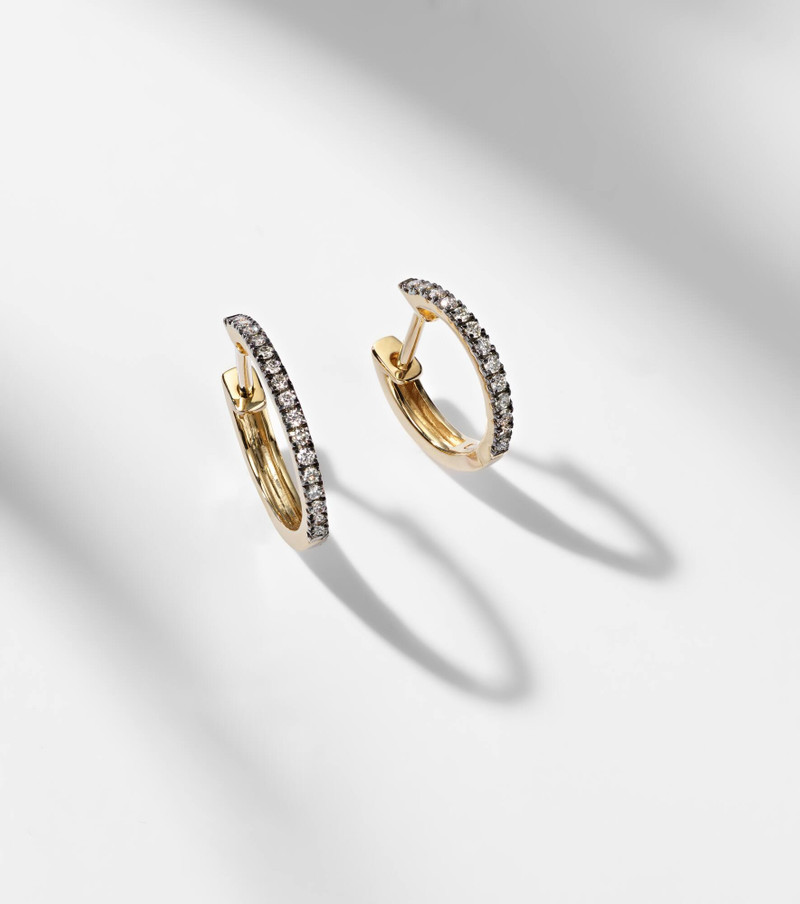 Come Closer 10kt gold huggie earrings 5