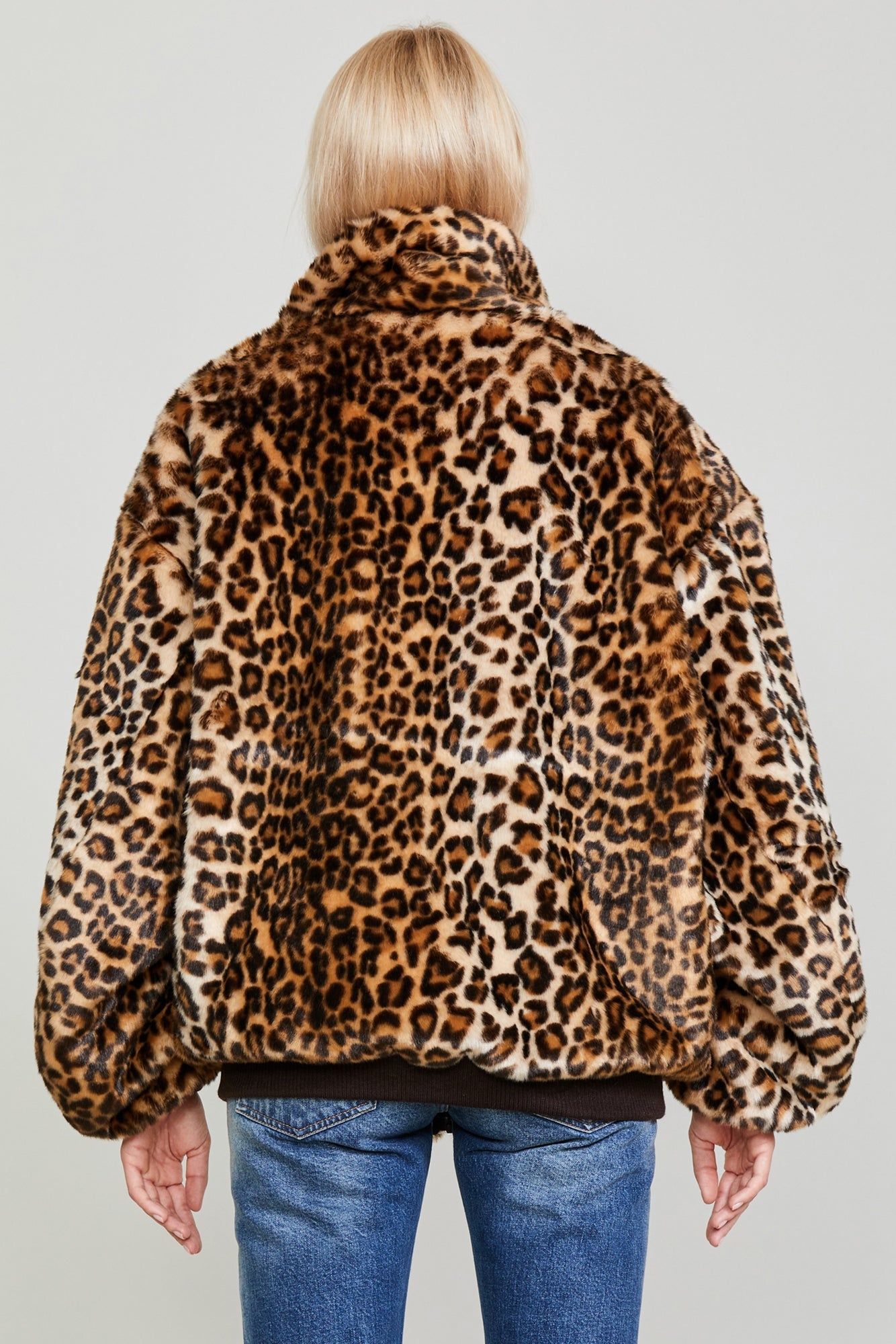 OVERSIZED REVERSIBLE ZIP-UP - LEOPARD - 5