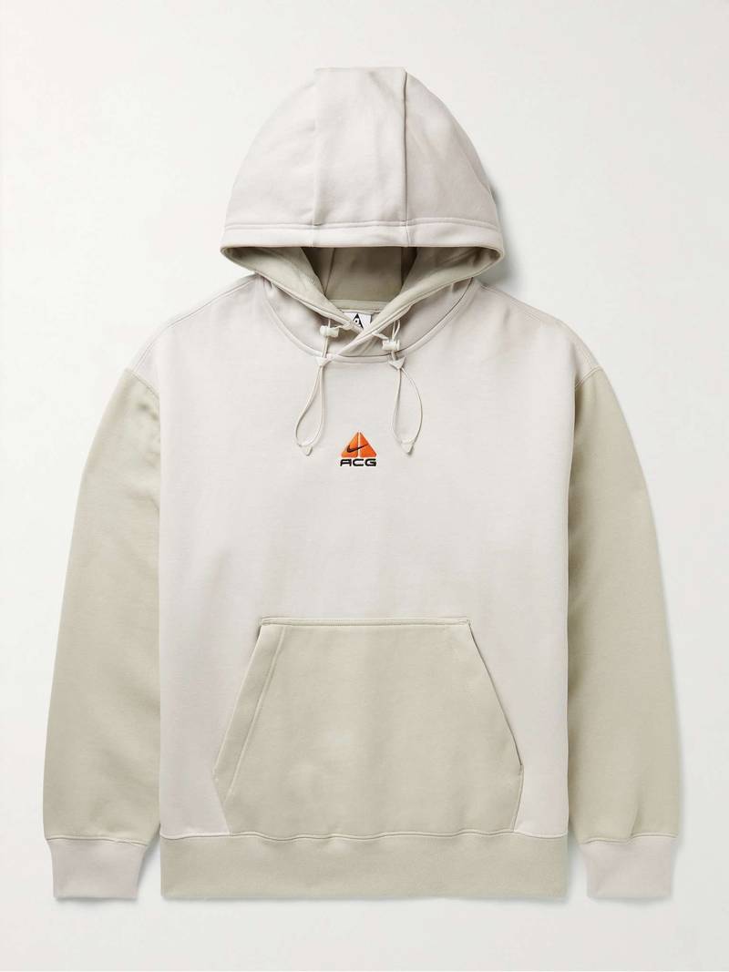NRG ACG Logo-Embroidered Cotton-Blend Jersey Hoodie - 1