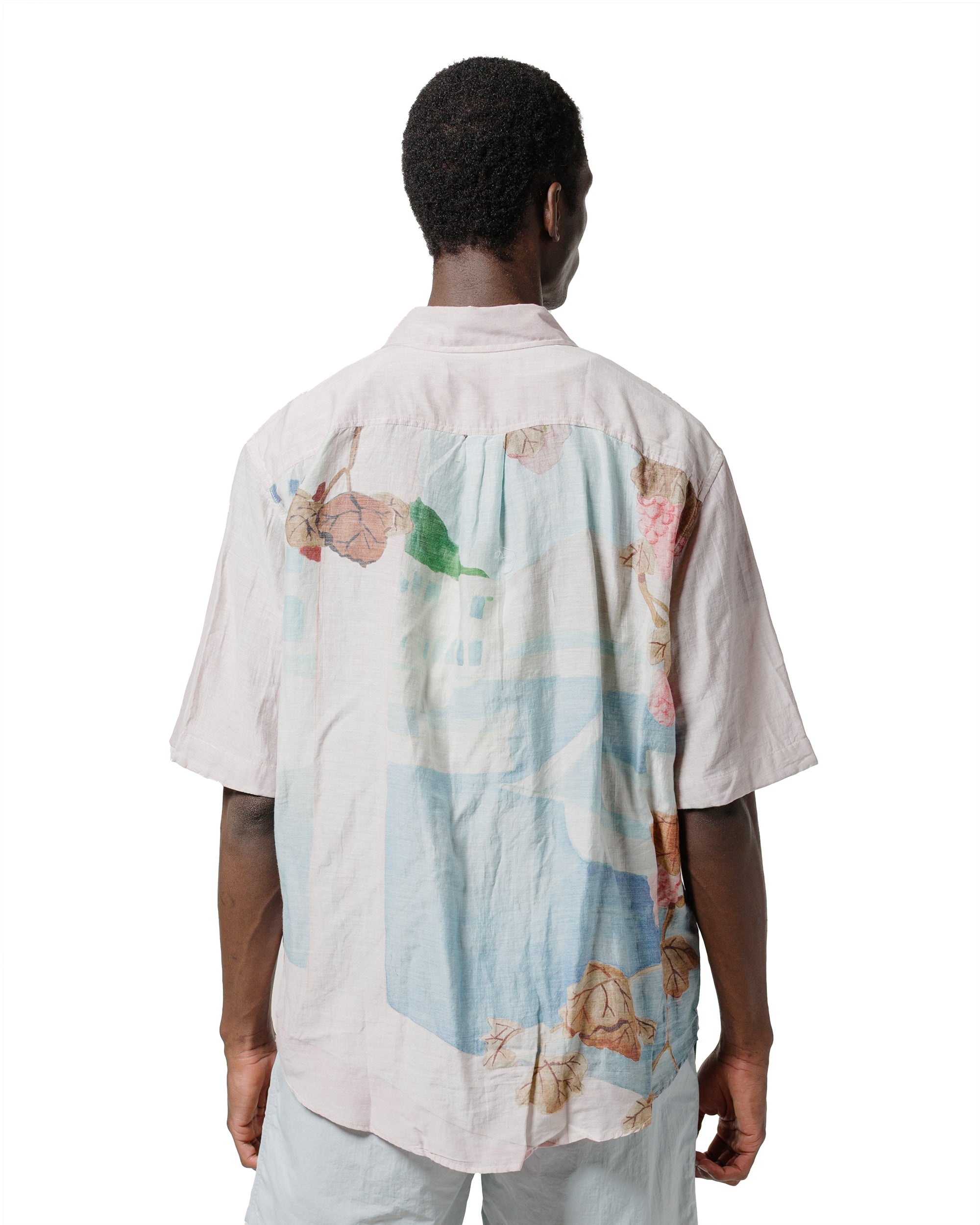 Beyond Shirt Shortsleeve Marina Vista Print Cotton Silk - 3