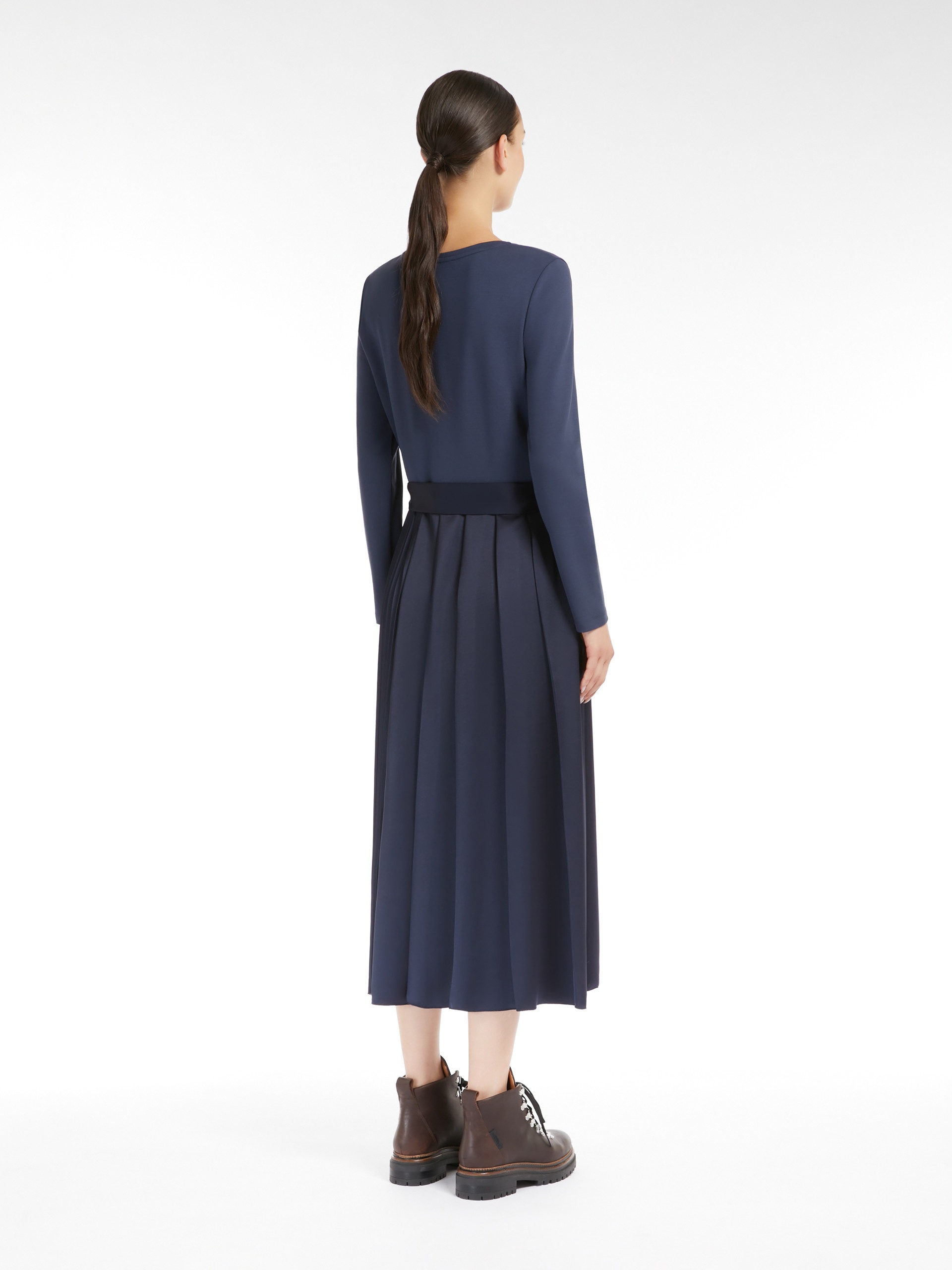 SHEREE Milano-knit long jersey dress - 4