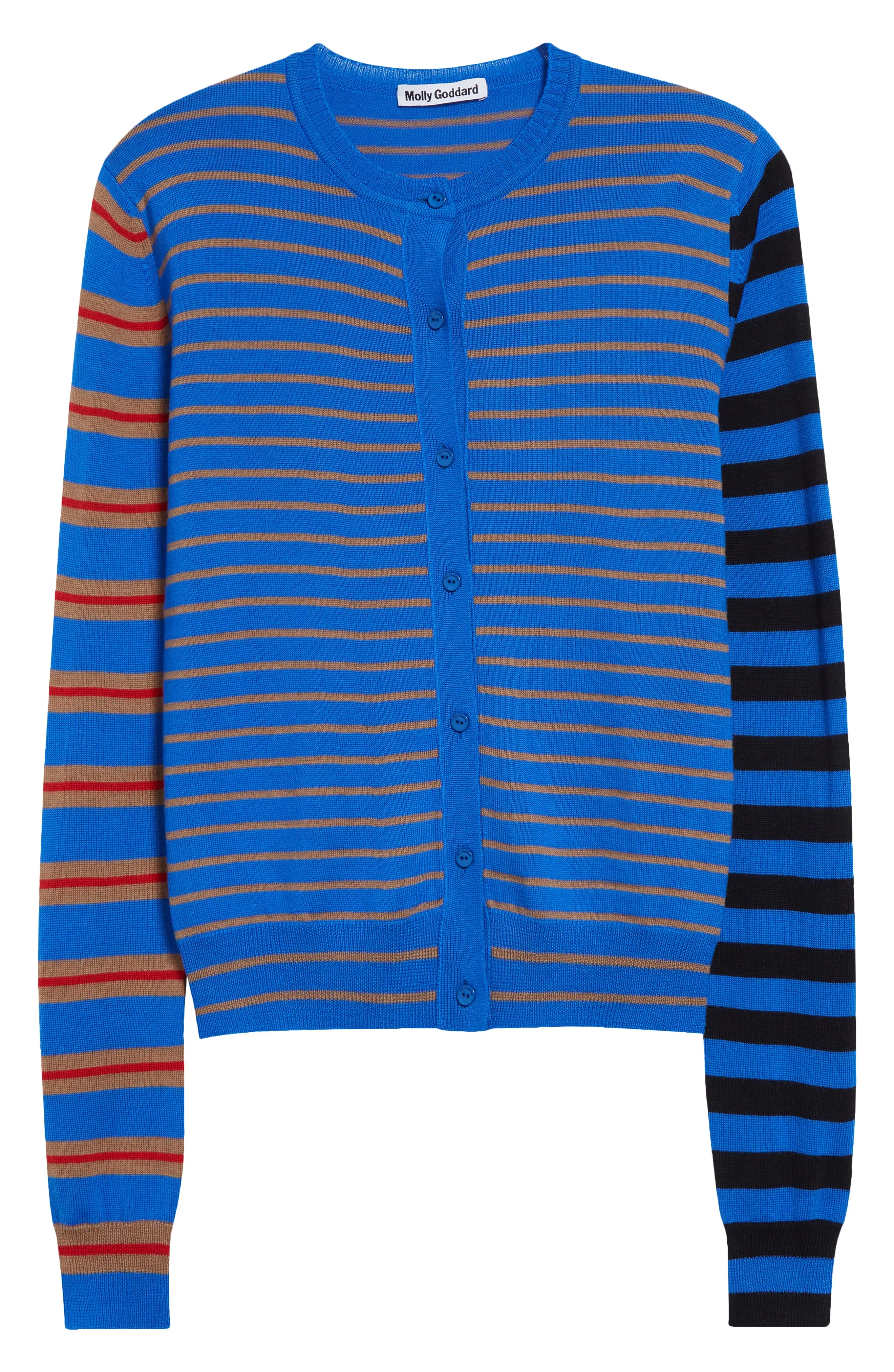 Wanda Stripe Merino Wool Cardigan - 5