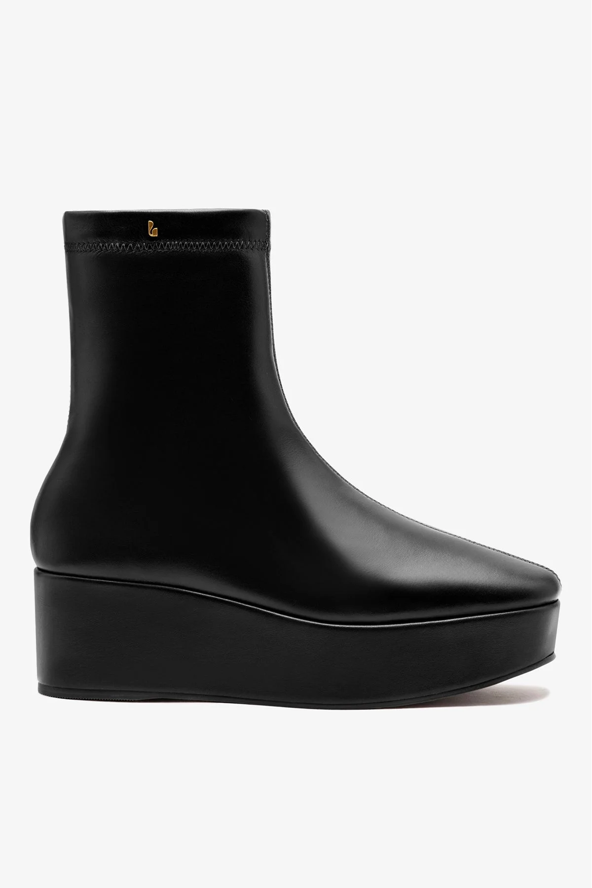 Dani Flatform Boot In Black Leather - 1