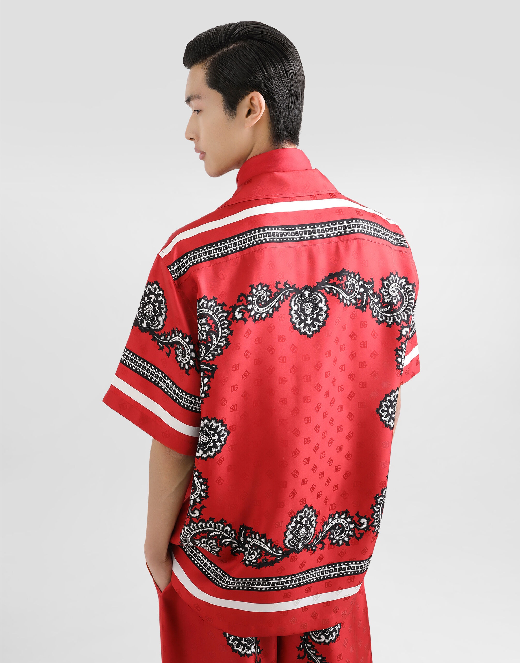 Silk shirt with bandanna print - 5