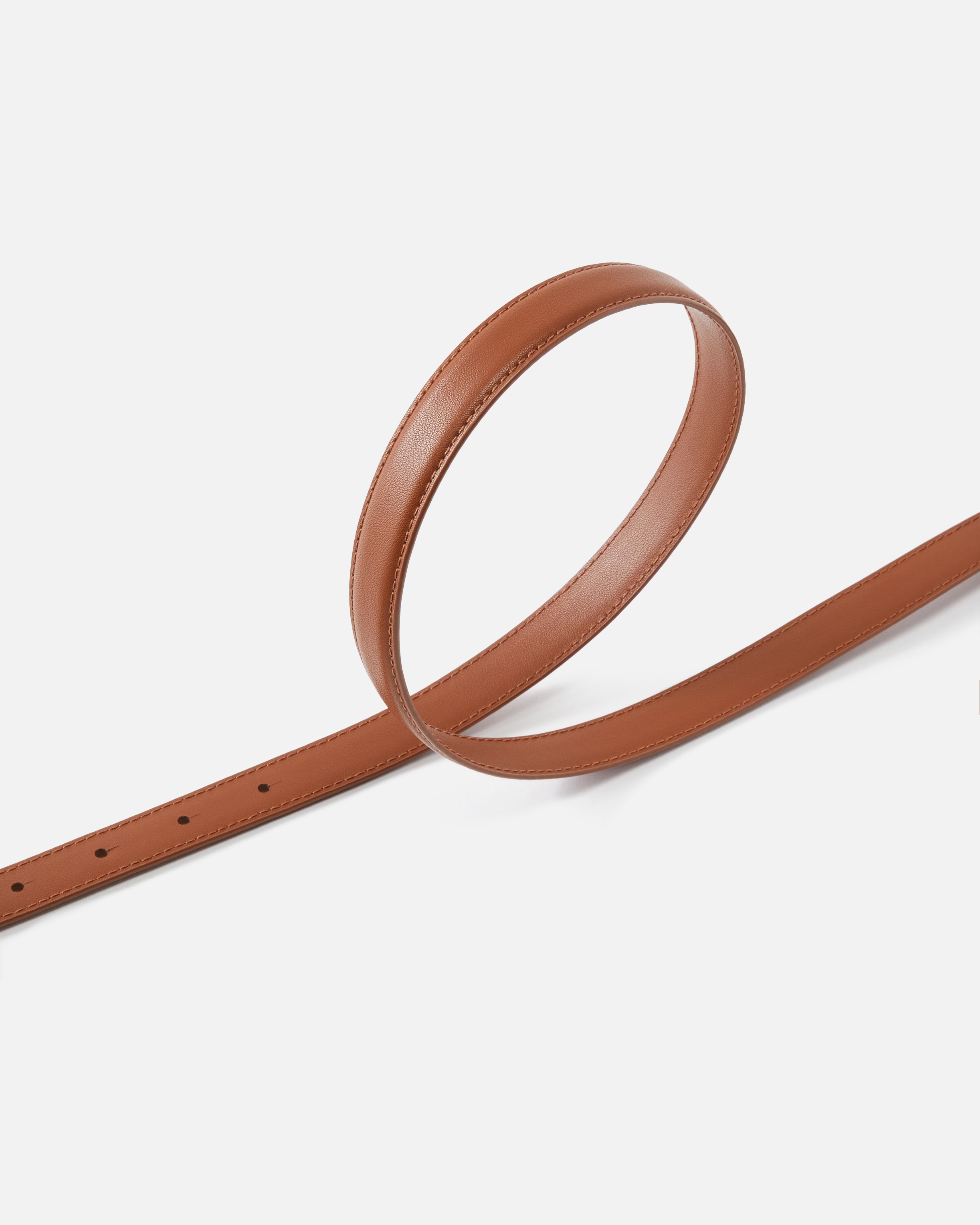 LOVE BIRDS THIN LEATHER BELT 2CM - 4