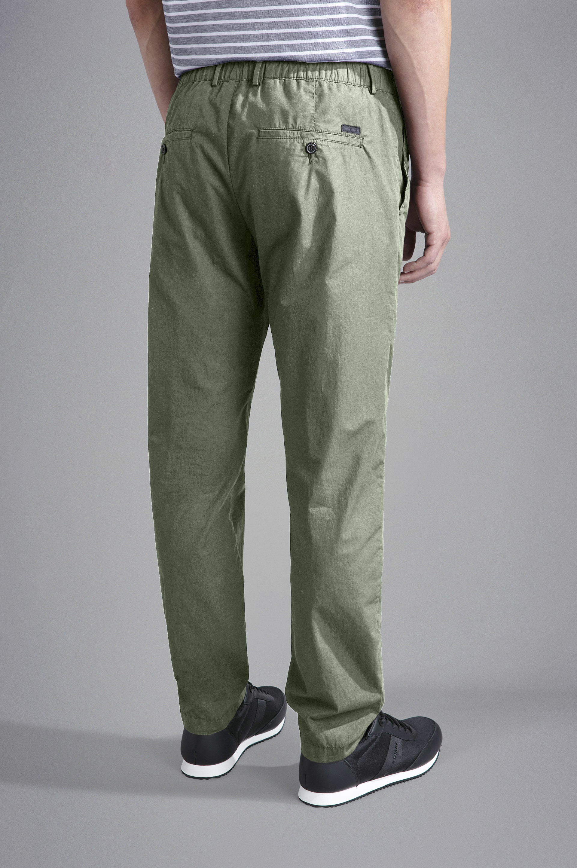 ULTRA-LIGHT POPLIN COTTON CHINO TROUSERS - 3