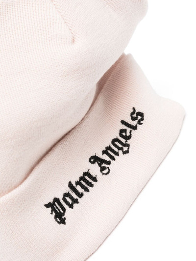 Palm Angels logo-embroidered cotton beanie outlook