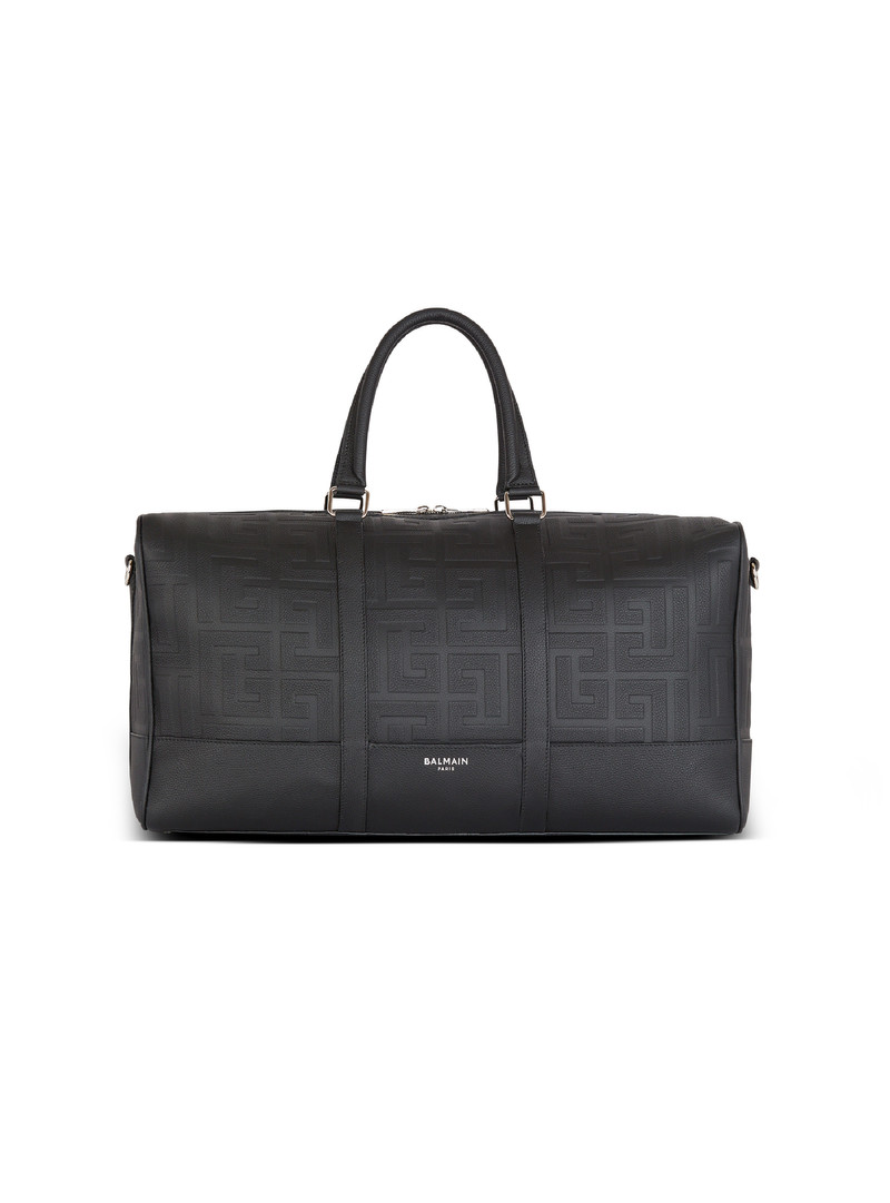 Travel bag in grained leather 1