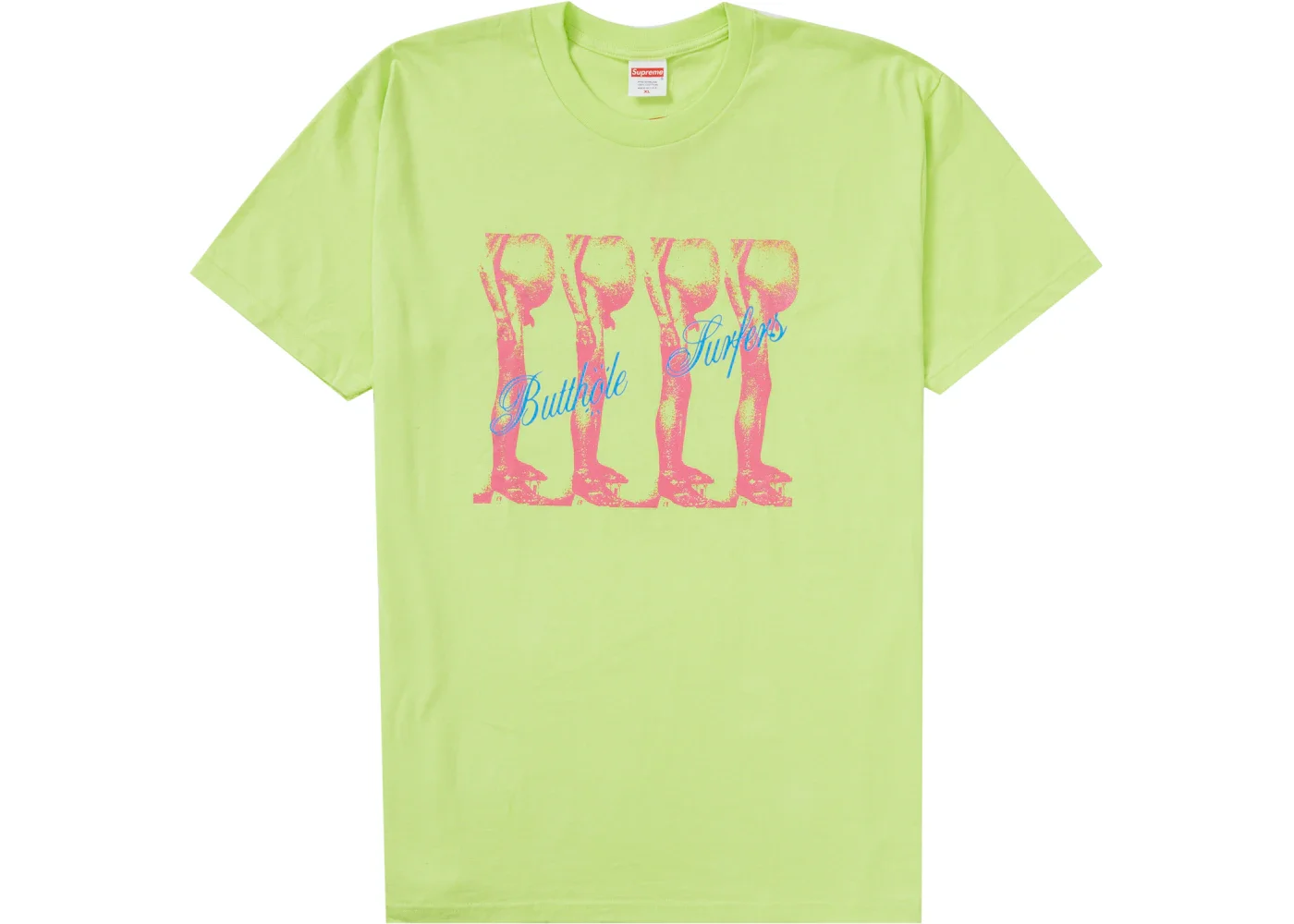 대 x Butthole 서퍼 티 'Neon Green 이름 * - 1