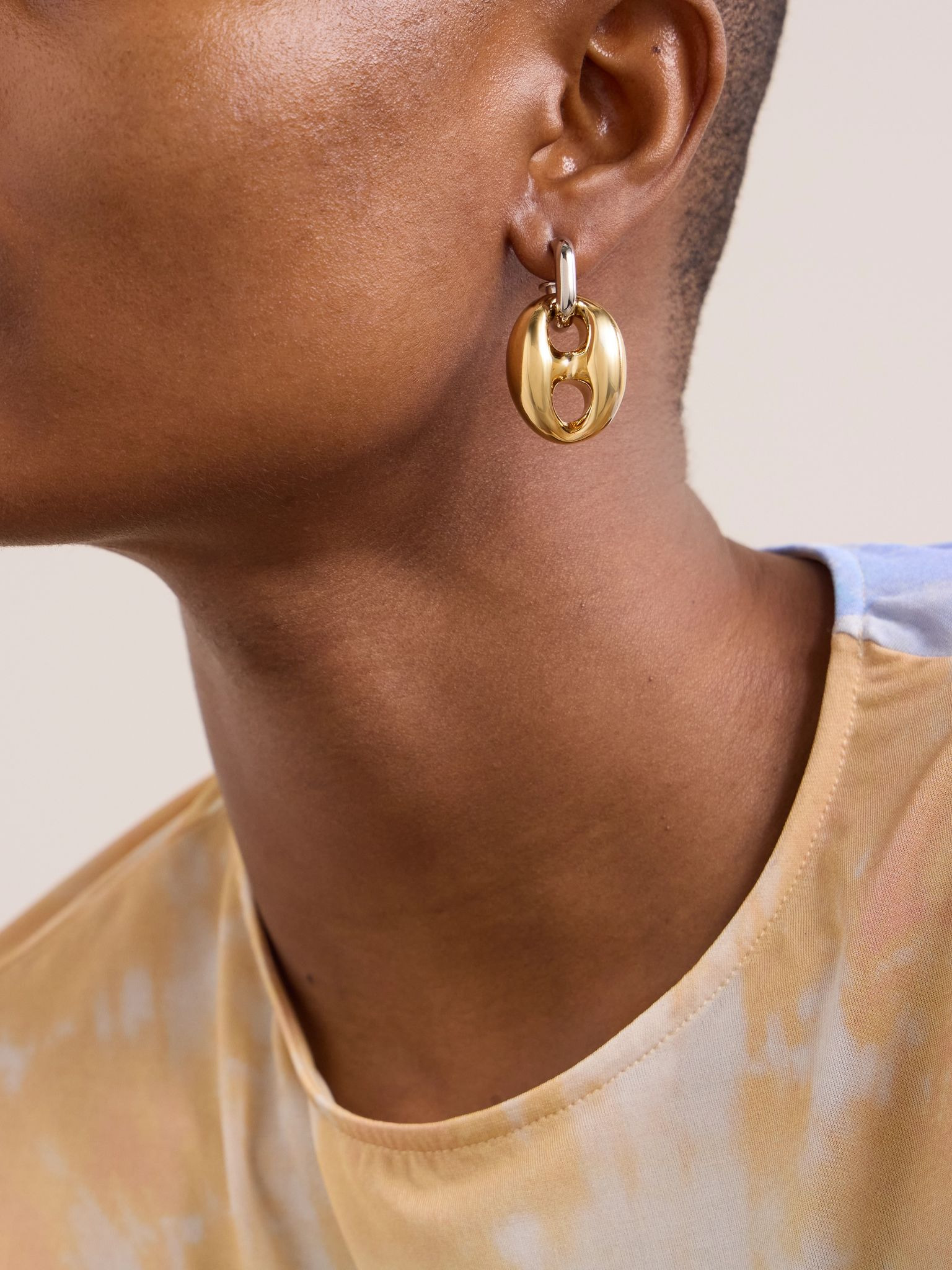 Xtra Eight silver- and gold-tone earrings Gold - 2