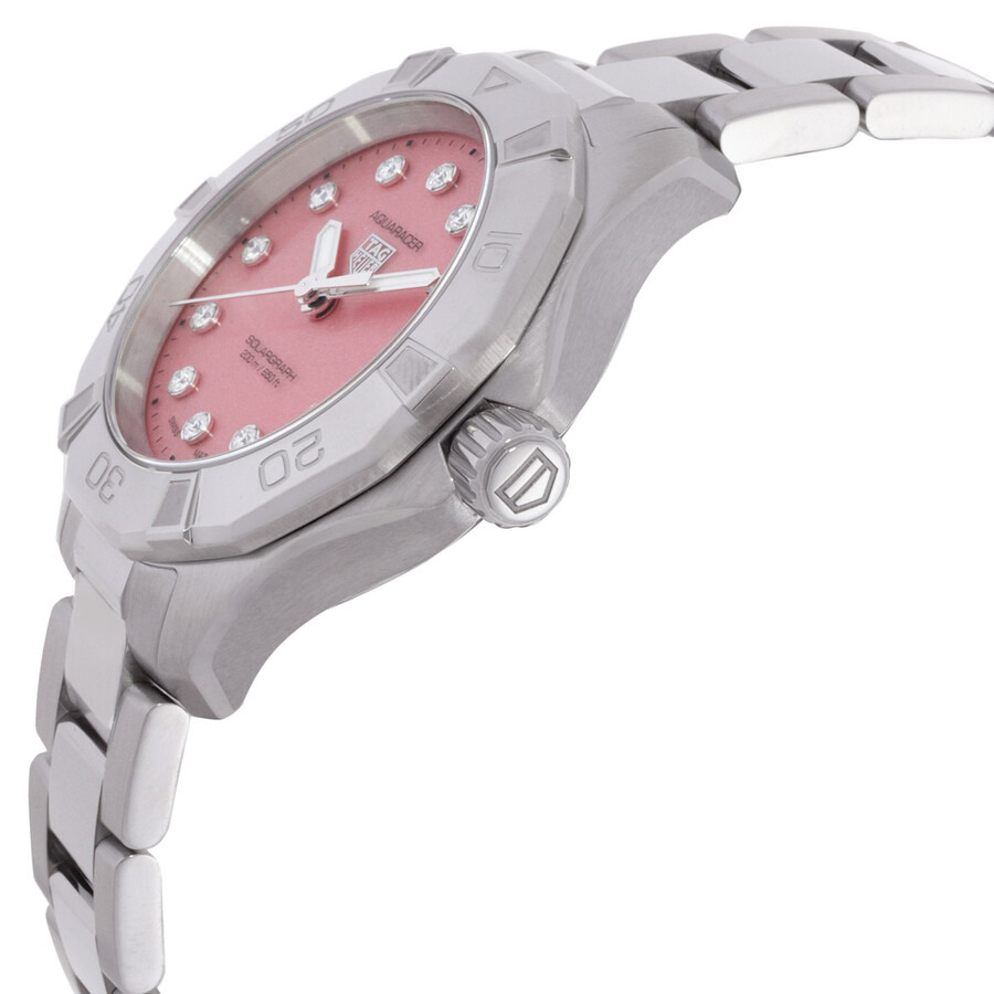 Tag Heuer Aquaracer Quartz Diamond Pink Dial Ladies Watch WBP1318.BA0005 - 2