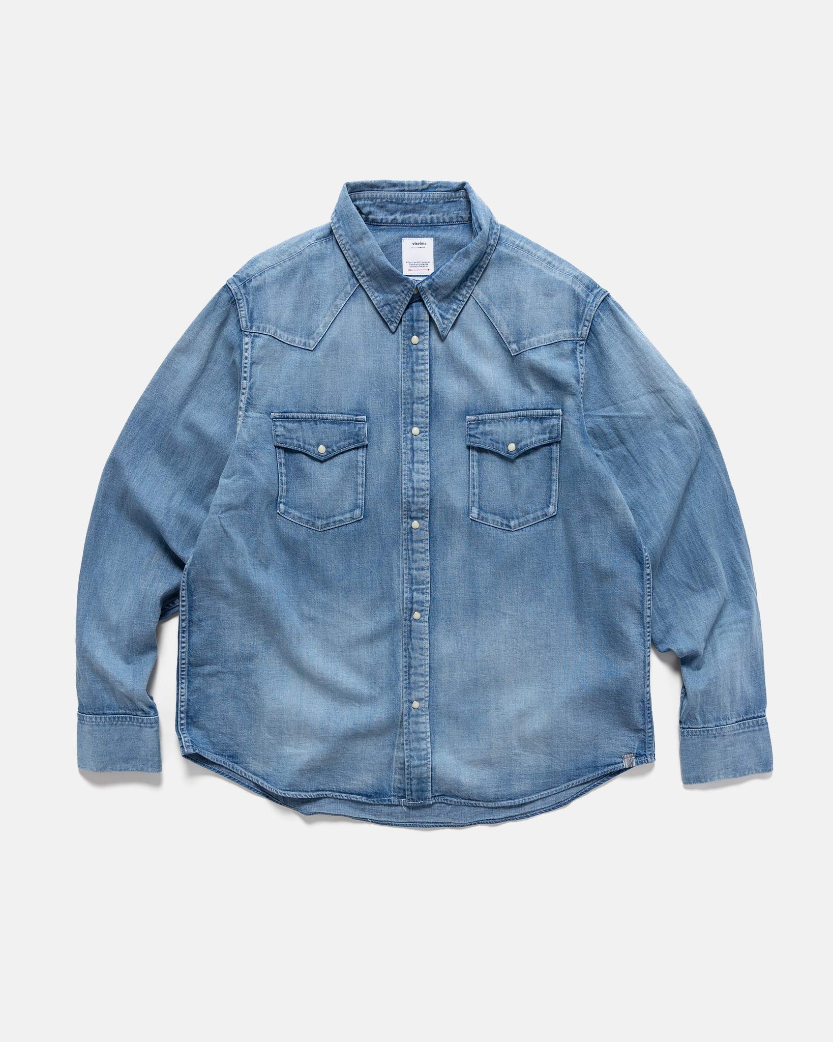 Social Sculpture Shirt DMGD Lt Indigo - 1