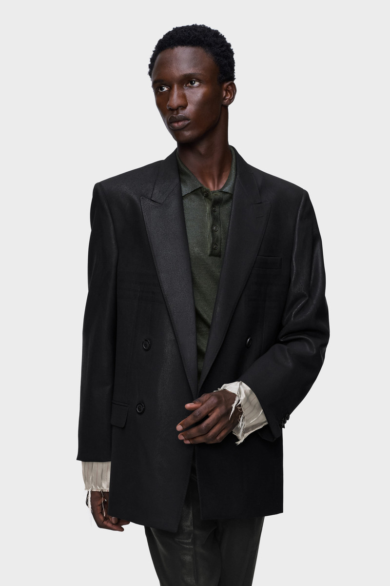 Maison Margiela Foiled wool blazer outlook
