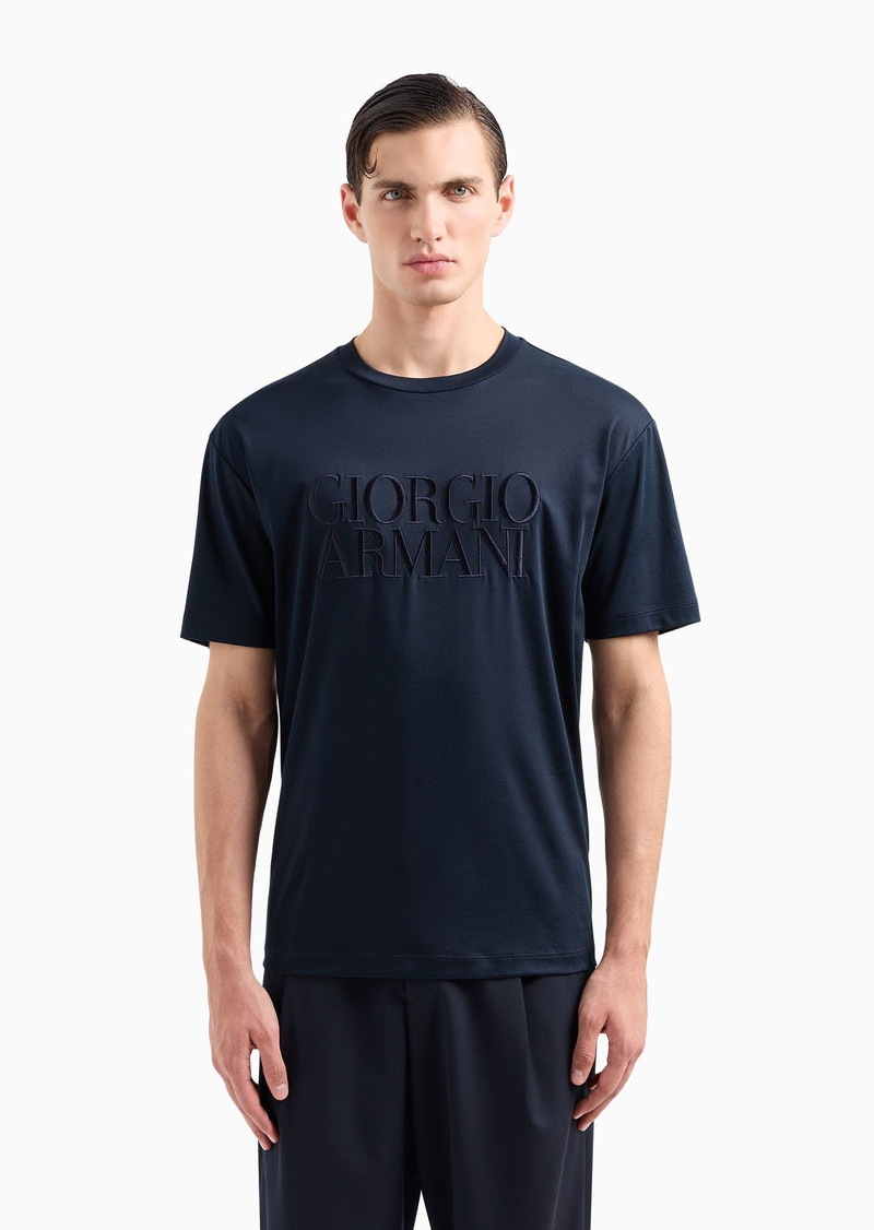 Pure cotton interlock crew-neck T-shirt 2