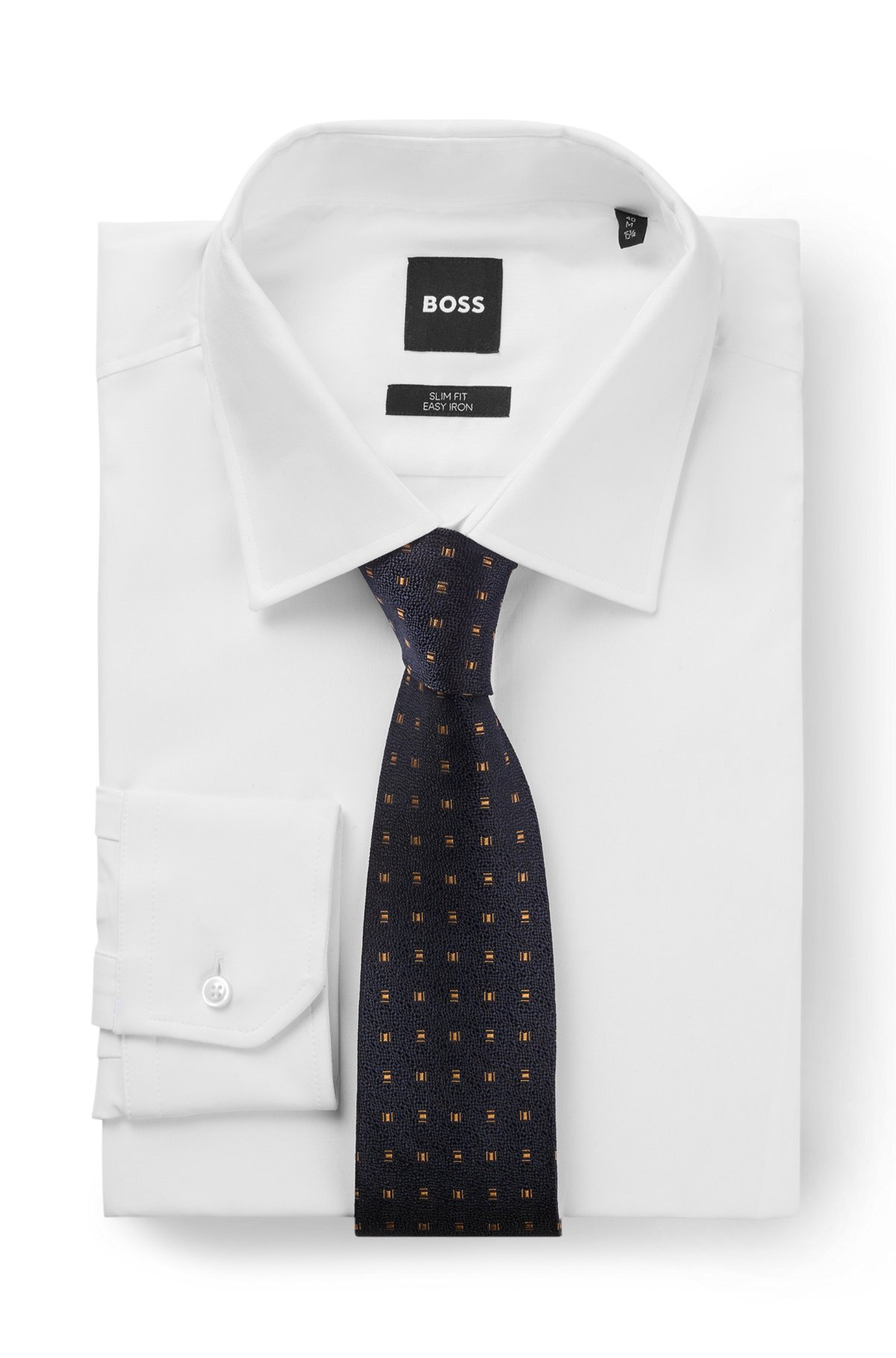 ITALIAN-MADE TIE IN PATTERNED SILK JACQUARD - 3