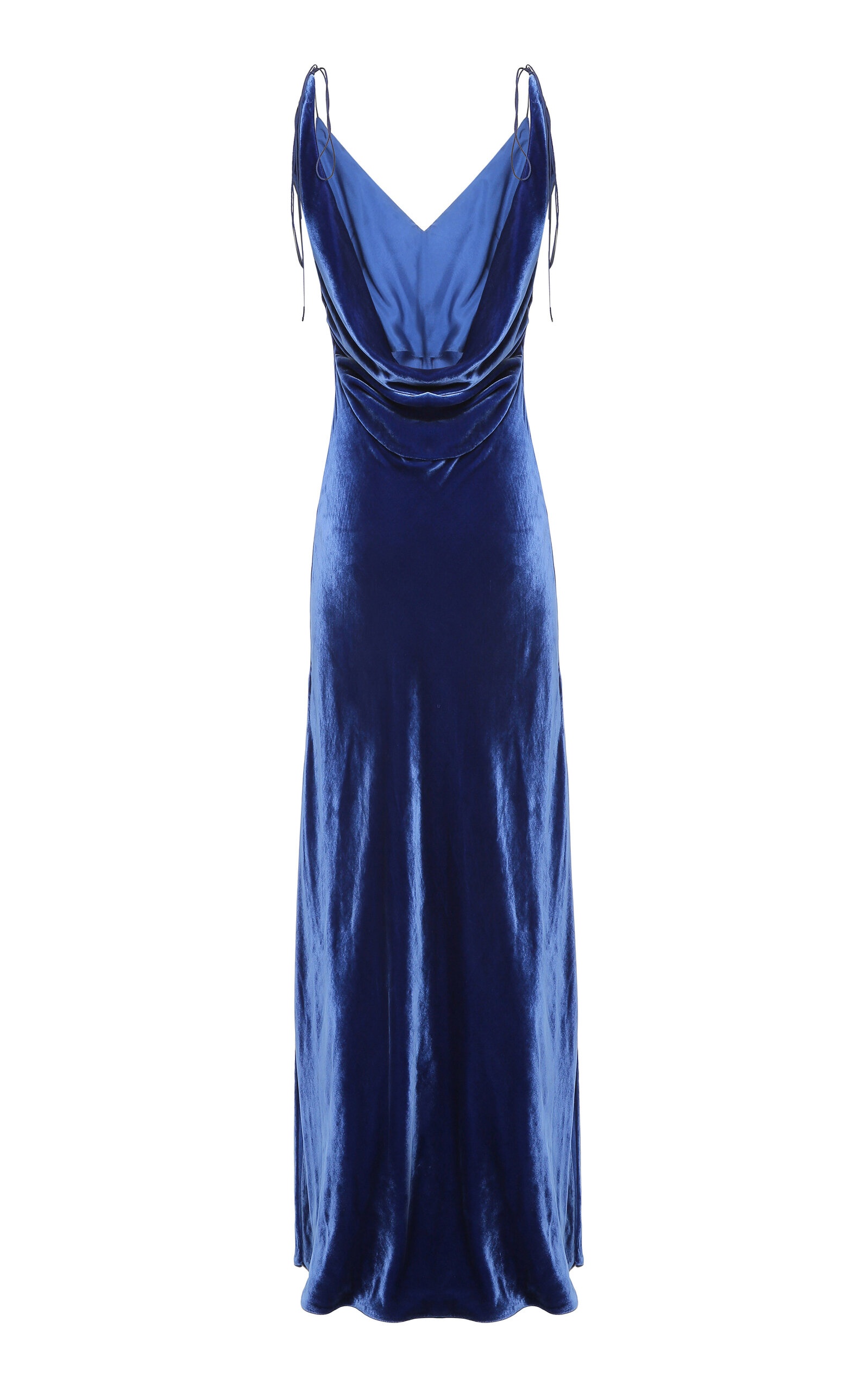 Jules Satin Maxi Slip Dress blue - 6