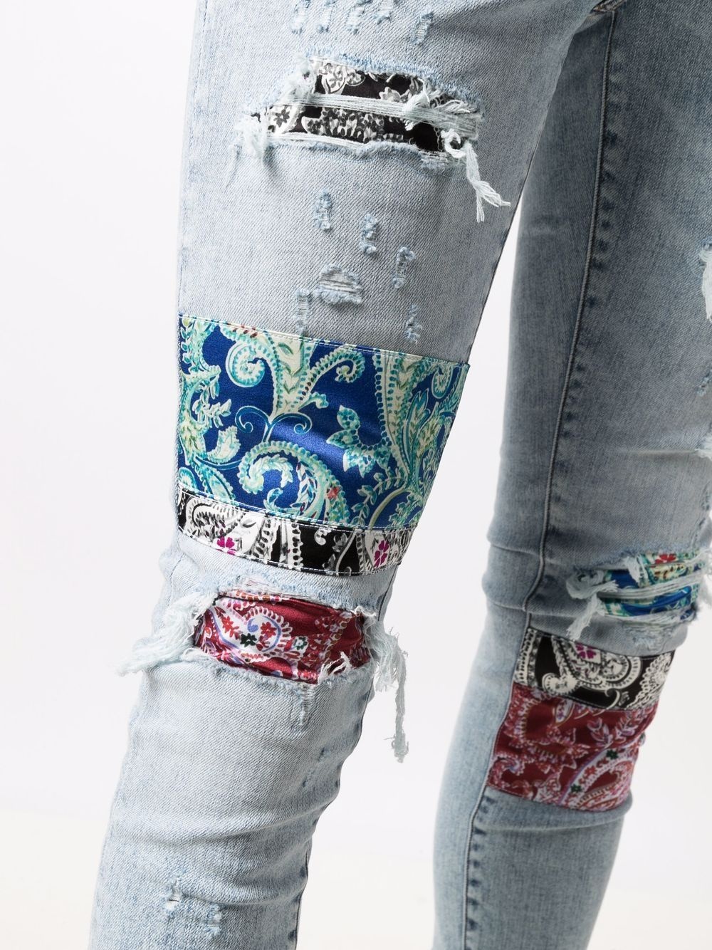 distressed skinny jeans - 5