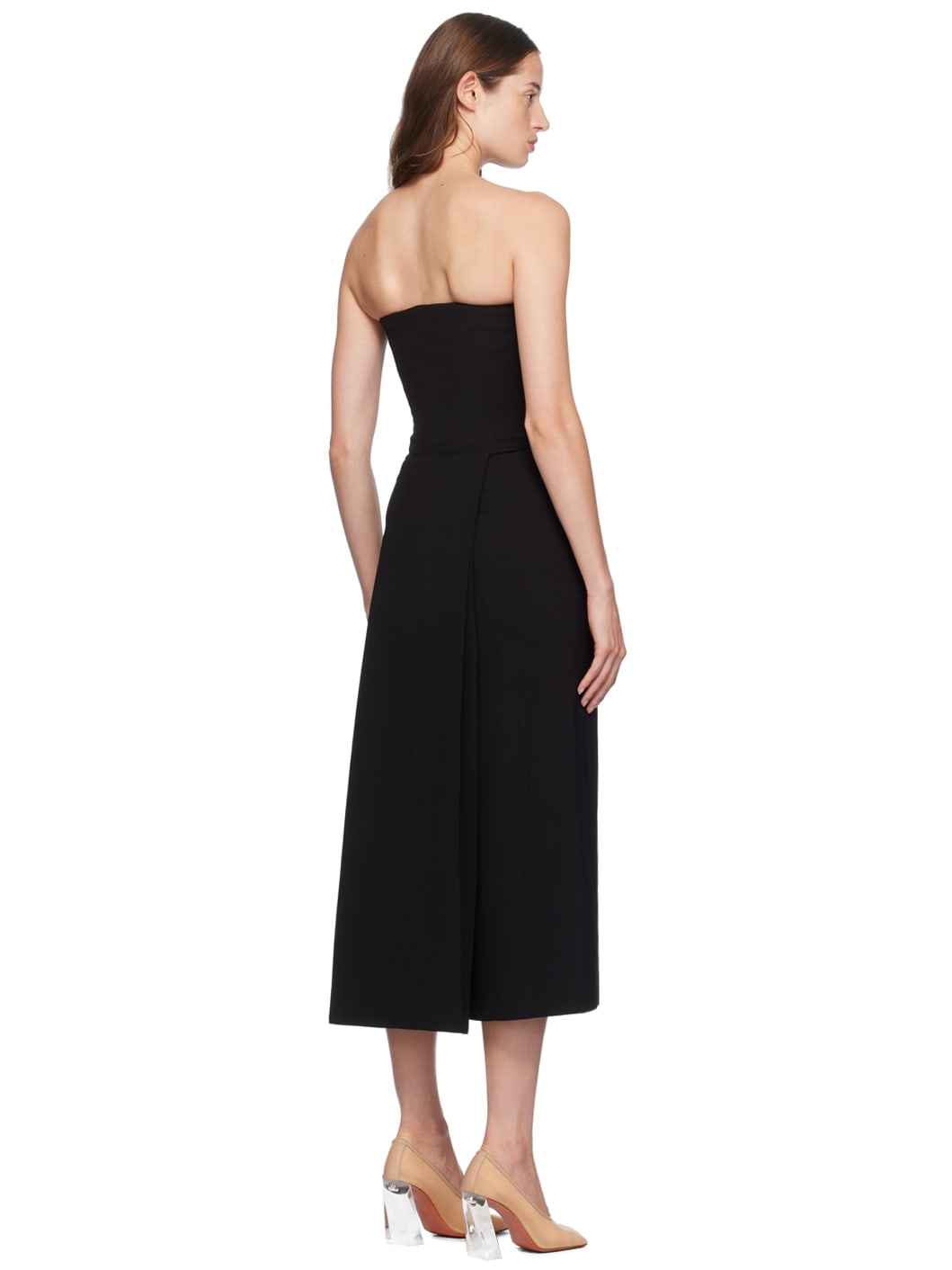 Black Noctula Midi Dress - 3