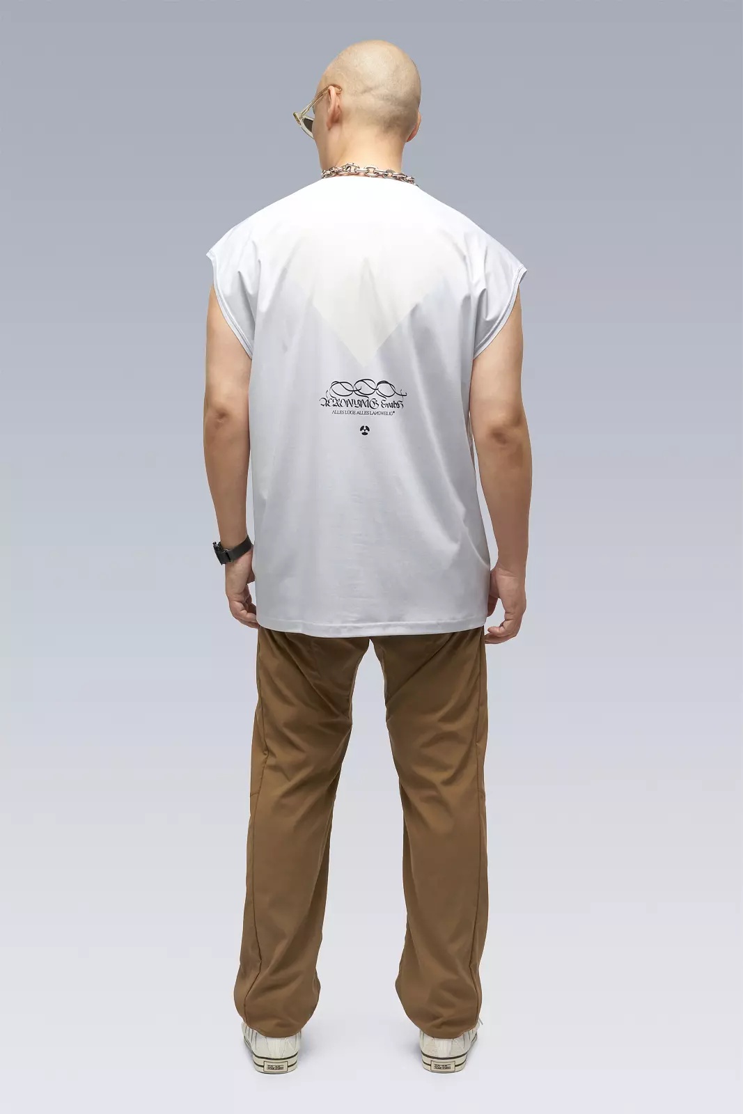 S25-PR-A 100% Cotton Mercerized Sleeveless T-shirt Coyote - 2