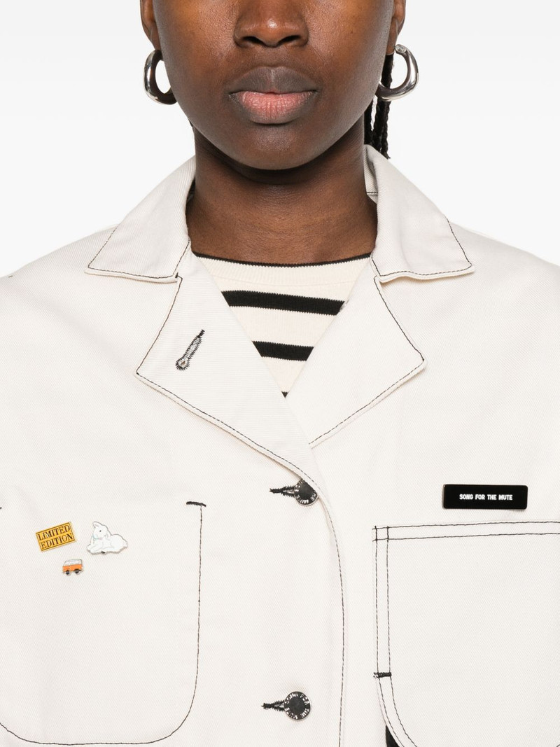 Art patch-pocket topstitch jacket 5
