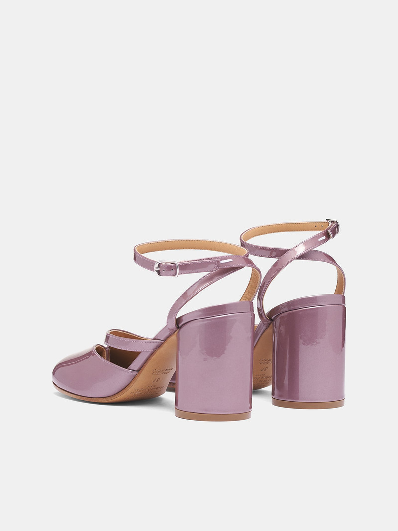 Dusty Pink Patent Tabi Pumps 5