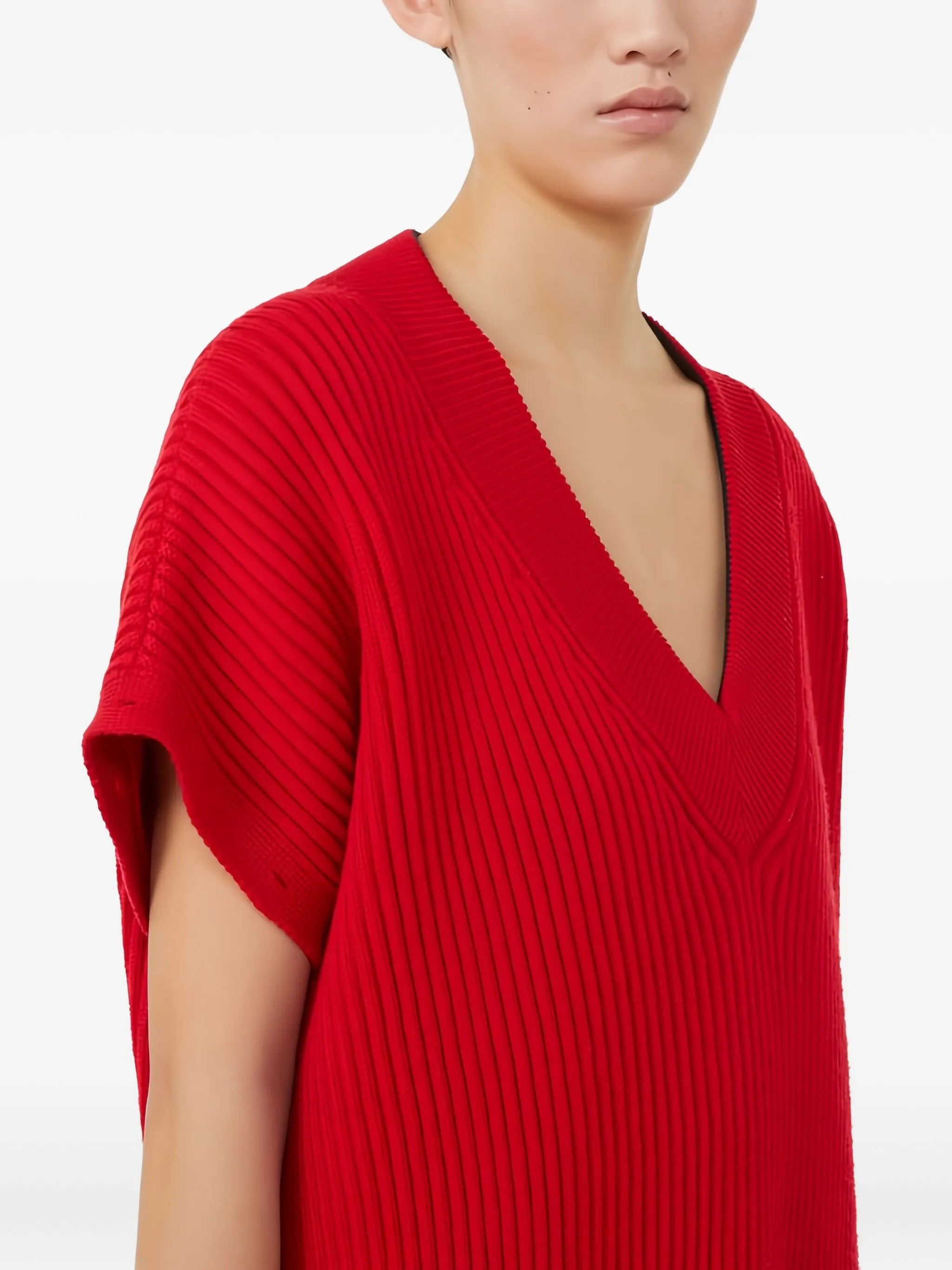 V-neck button-detail sweater - 5