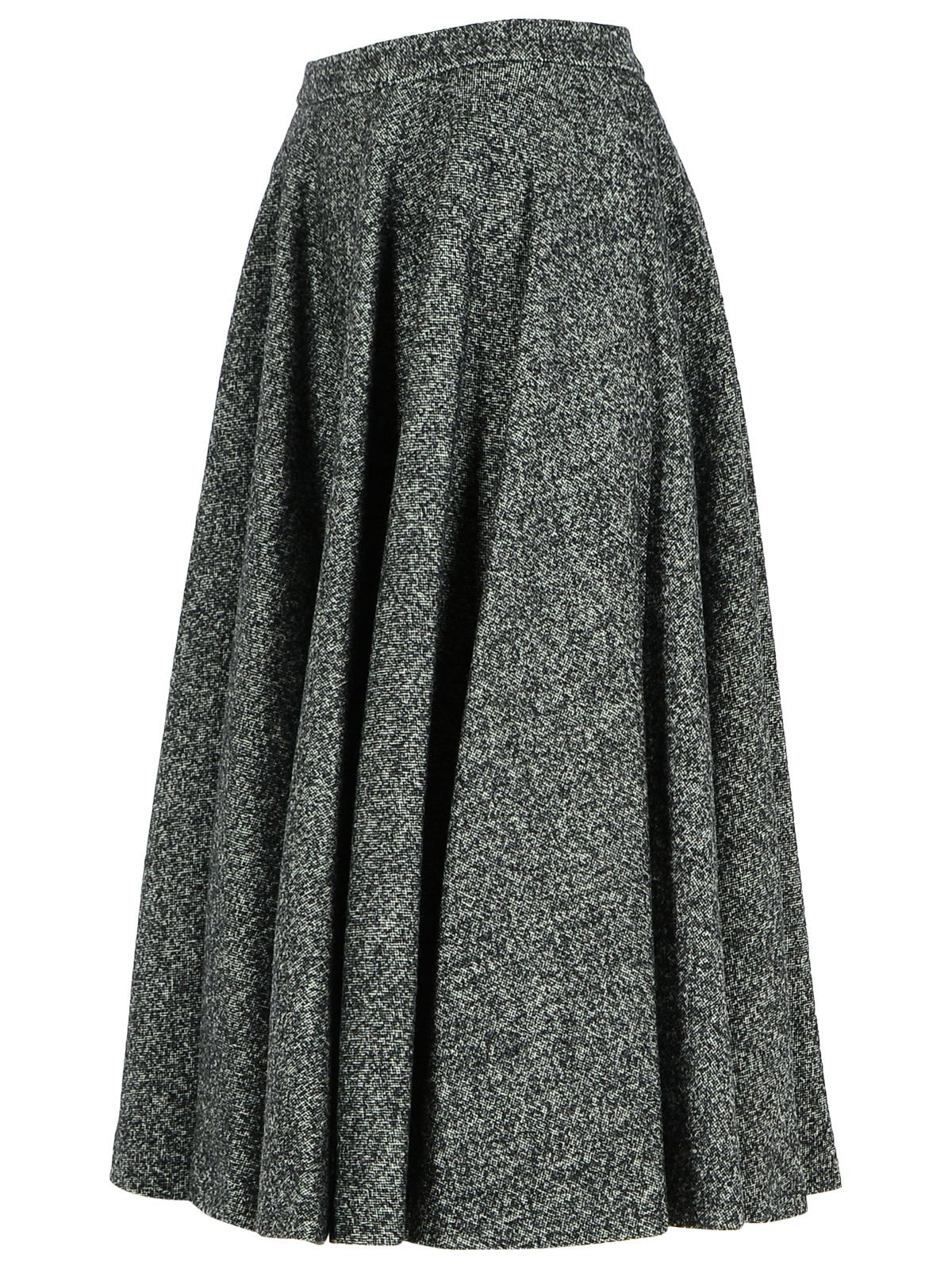 Dolce & Gabbana Two-Tone Virgin Wool Blend Skirt Women - 2
