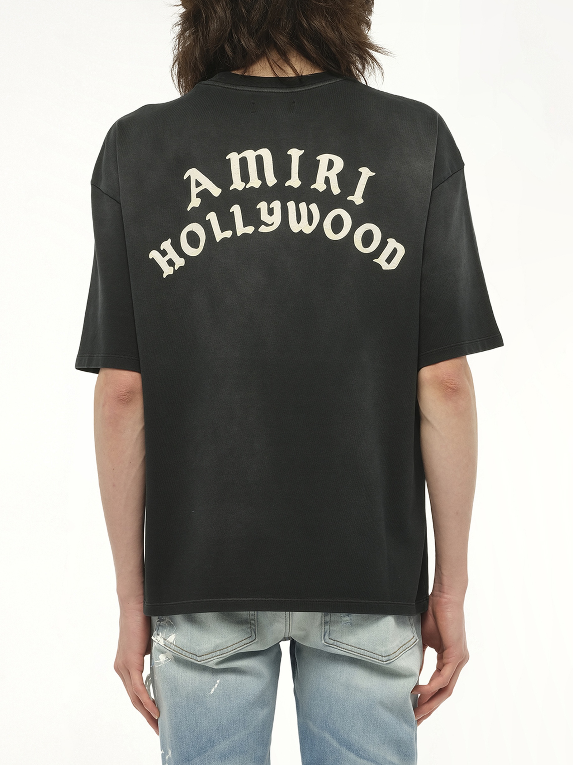 Amiri Hollywood Oversized T-Shirt in Black - 6